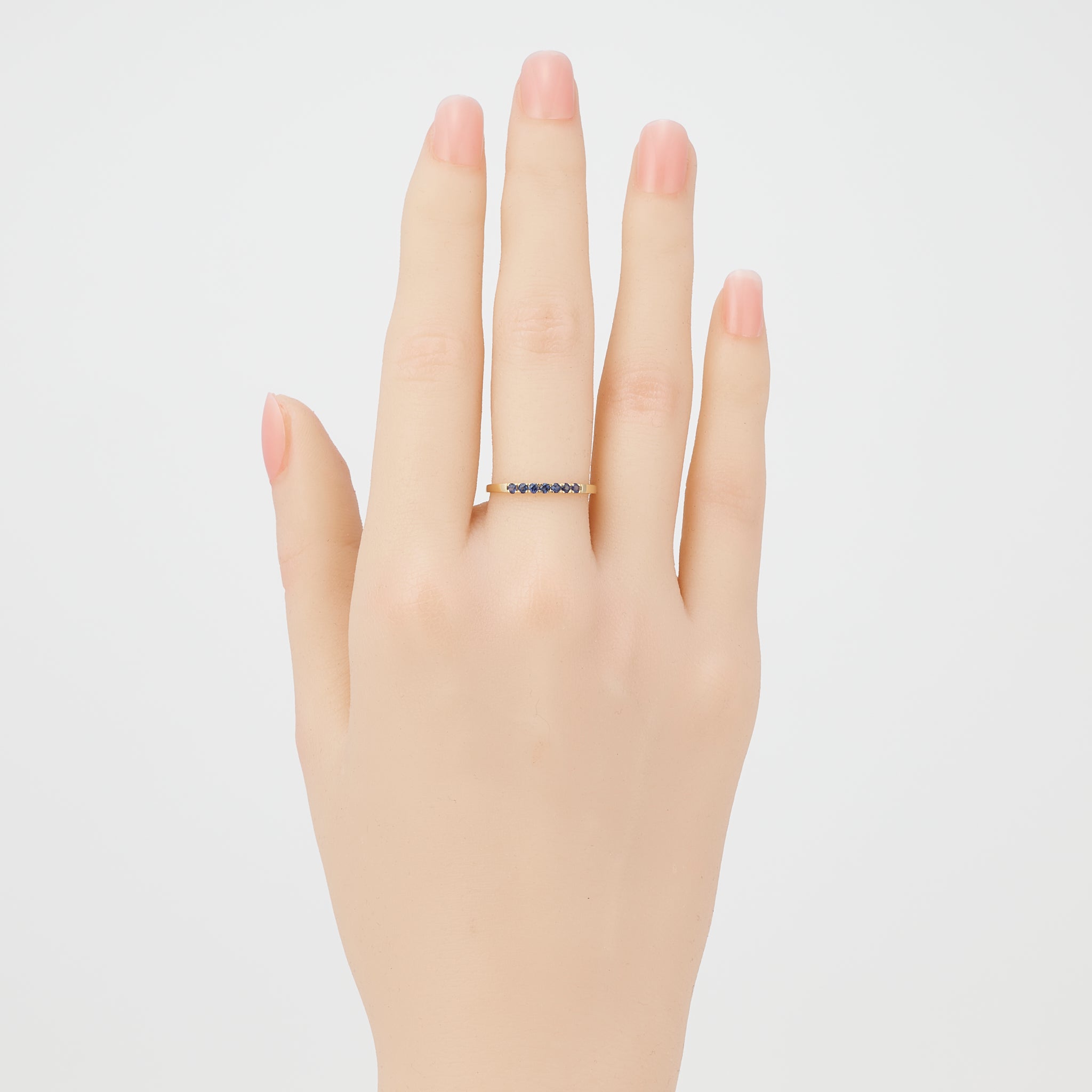 サファイア K18リング(9月誕生石)《25V02006》