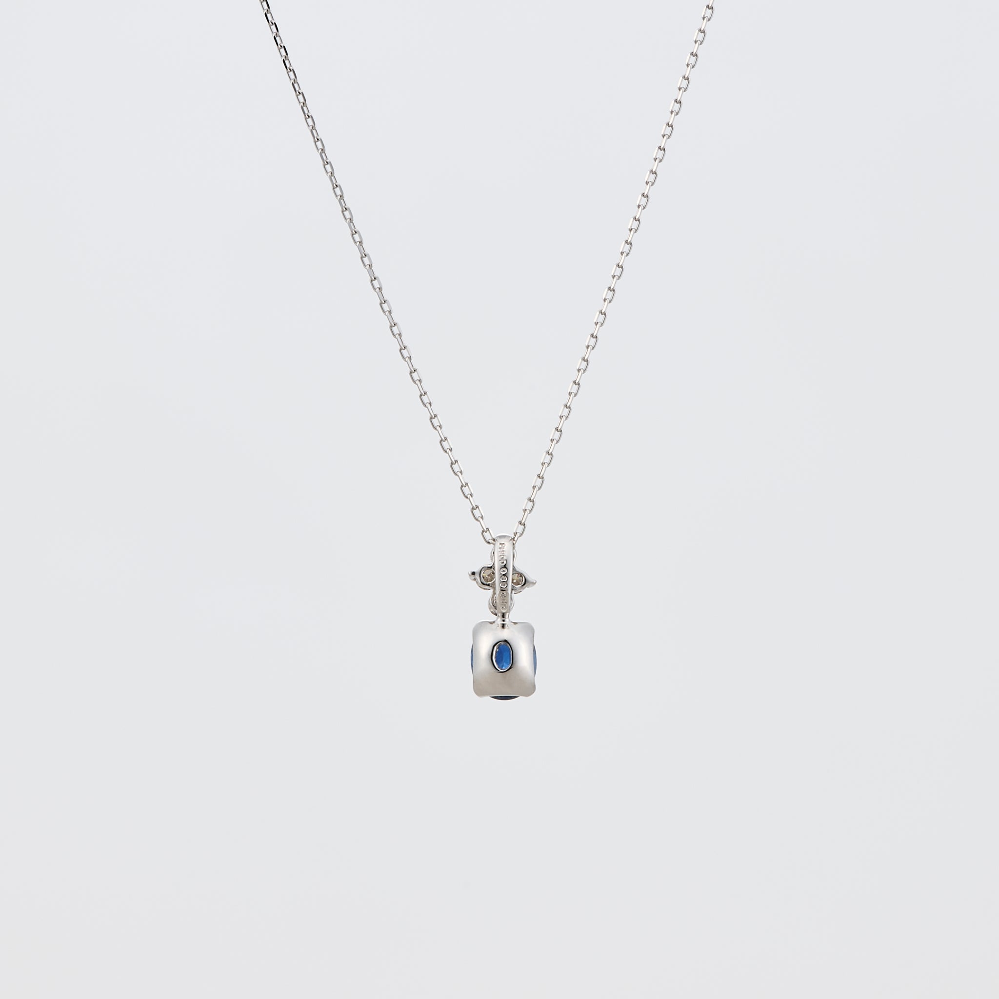 サファイア/ダイヤモンド プラチナネックレス(9月誕生石)《25V02008》