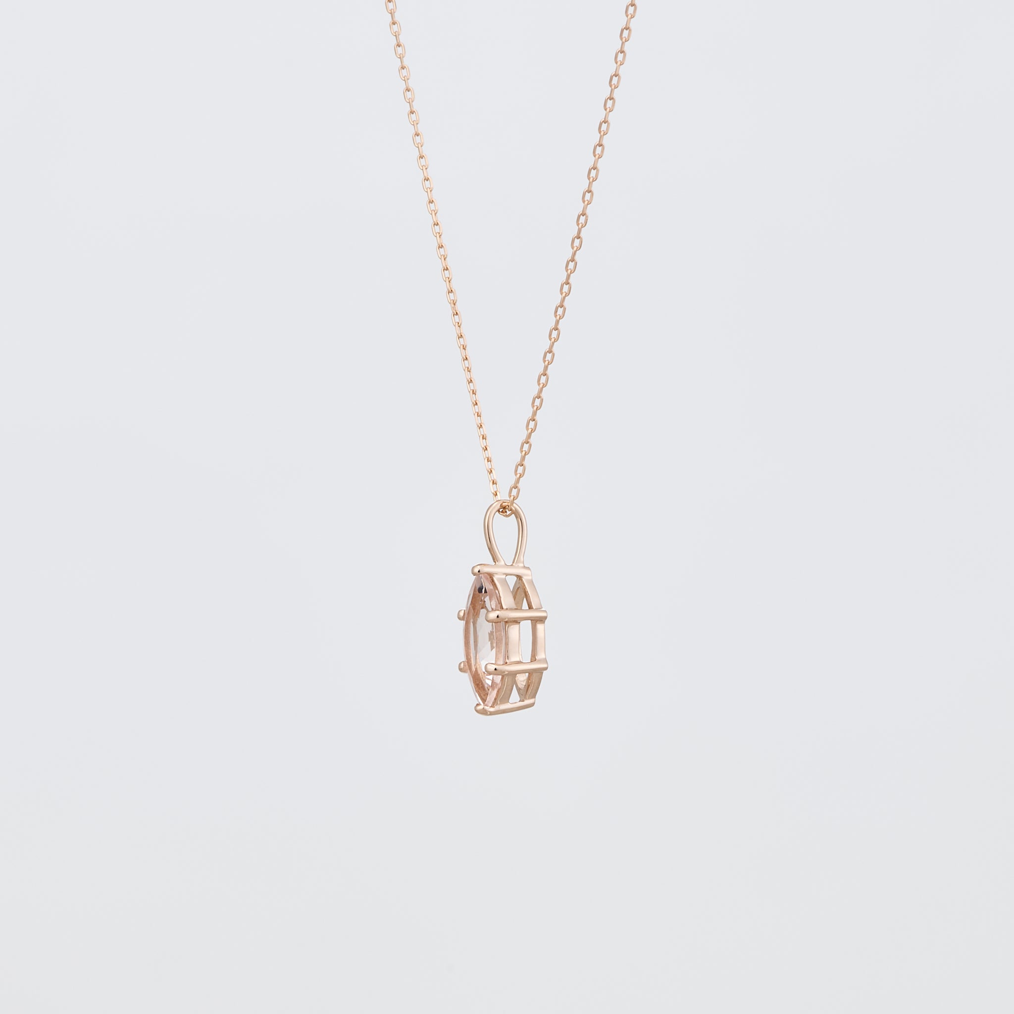 モルガナイト K18ネックレス(マーキス/4月誕生石)《25V02101》