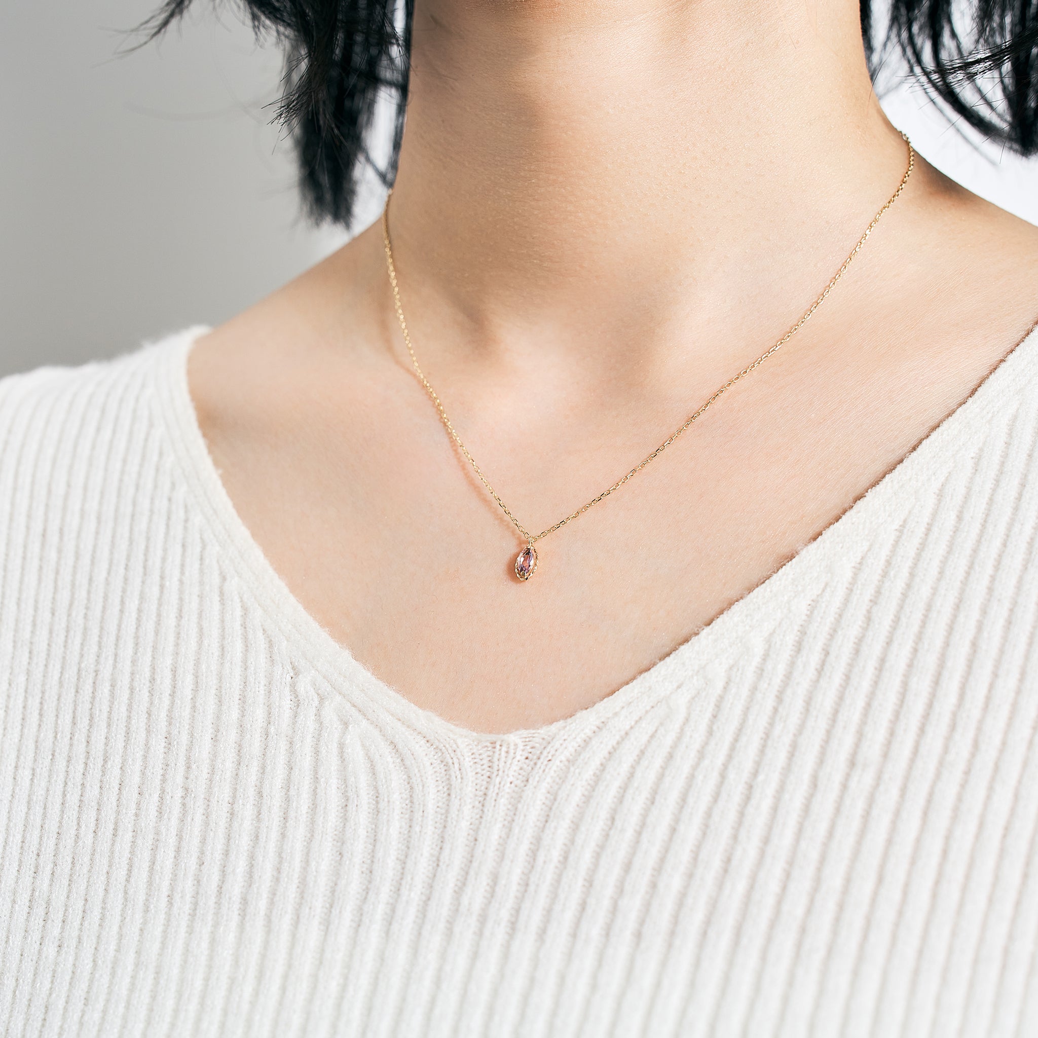 アメシスト K10ネックレス(2月誕生石)《25V02309》