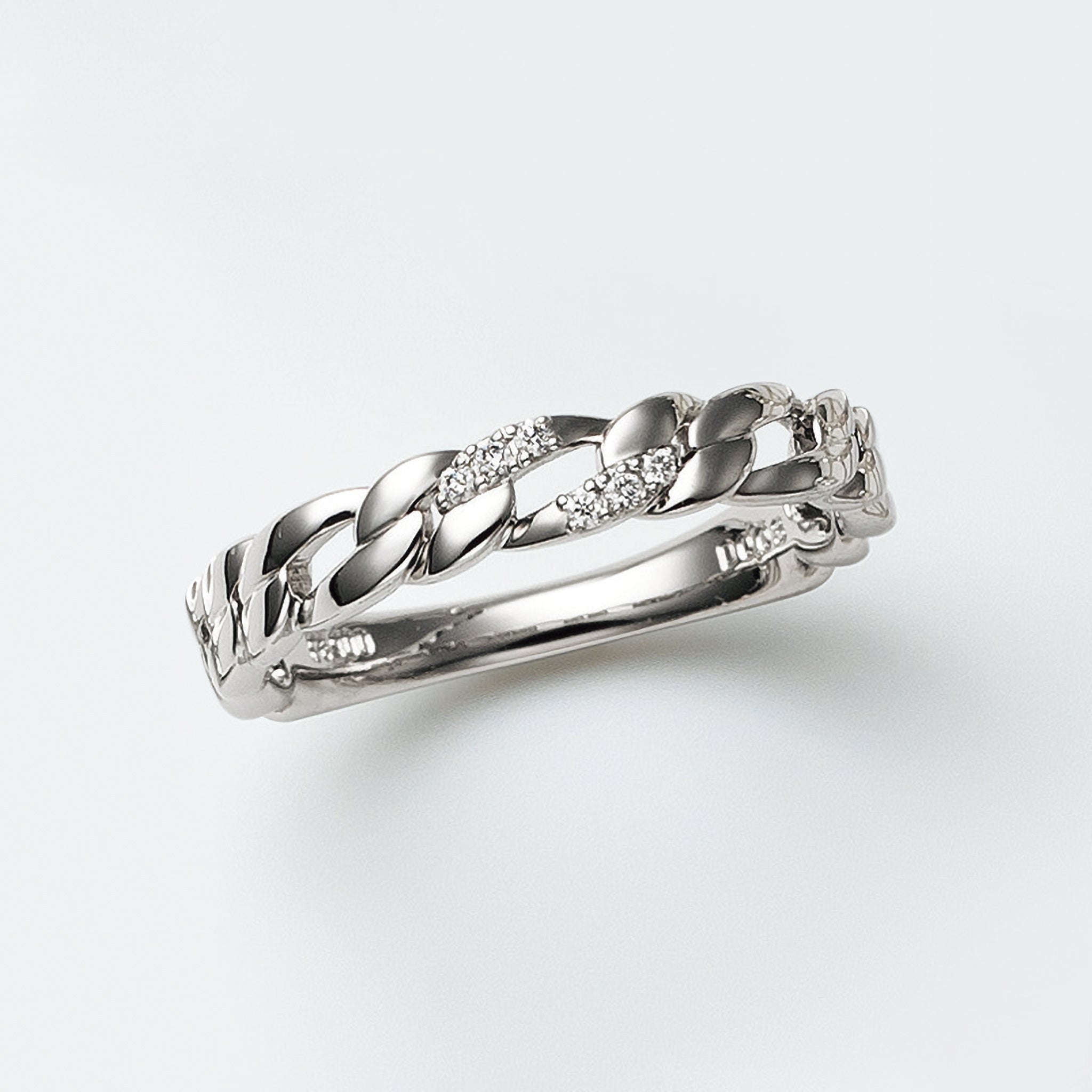 ダイヤモンド プラチナリング(4月誕生石)《25V02507》