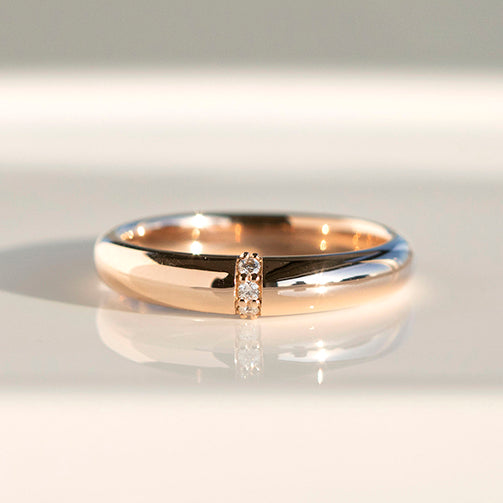 ダイヤモンド K18リング(4月誕生石)《25V02605》