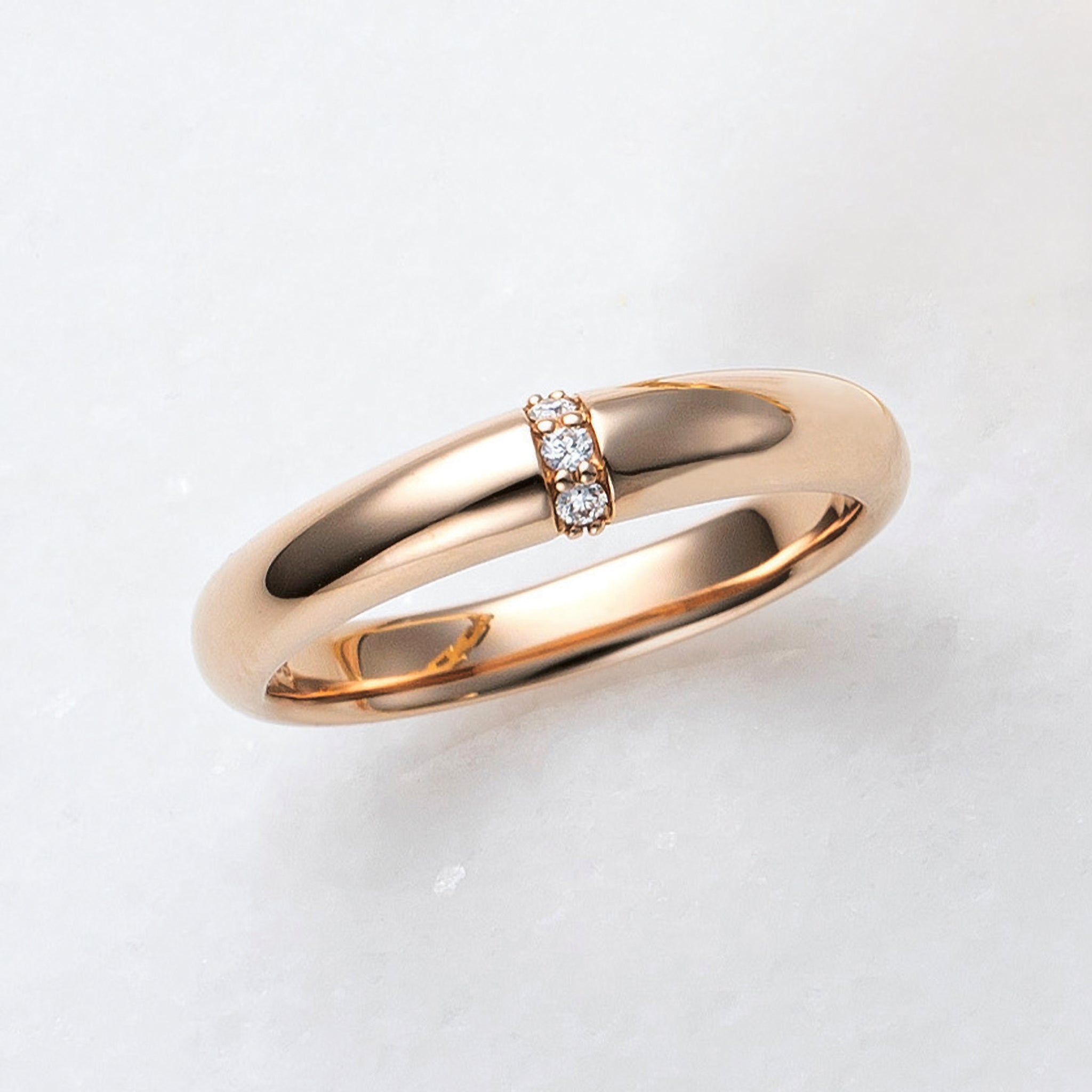 ダイヤモンド K18リング(4月誕生石)《25V02605》