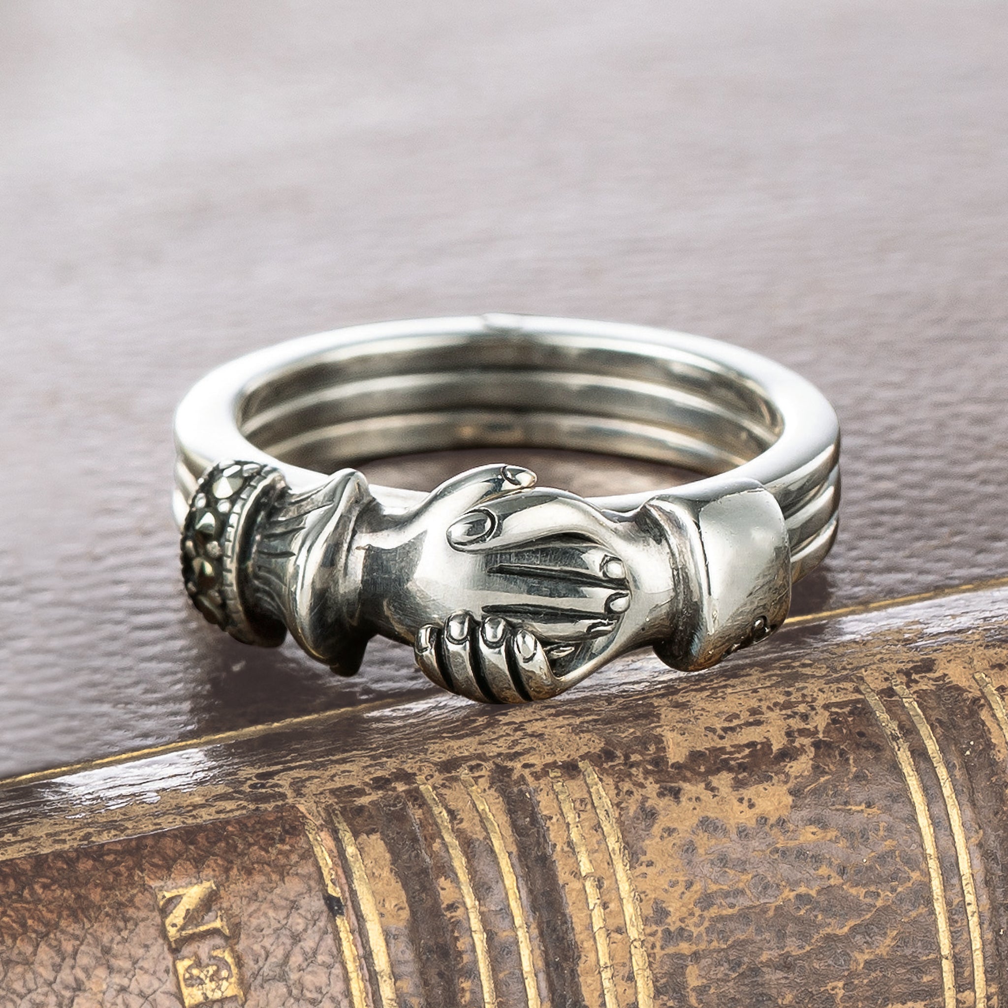 ルビー/マルカジット シルバーリング(フェデリング/7月誕生石)《25V02703》