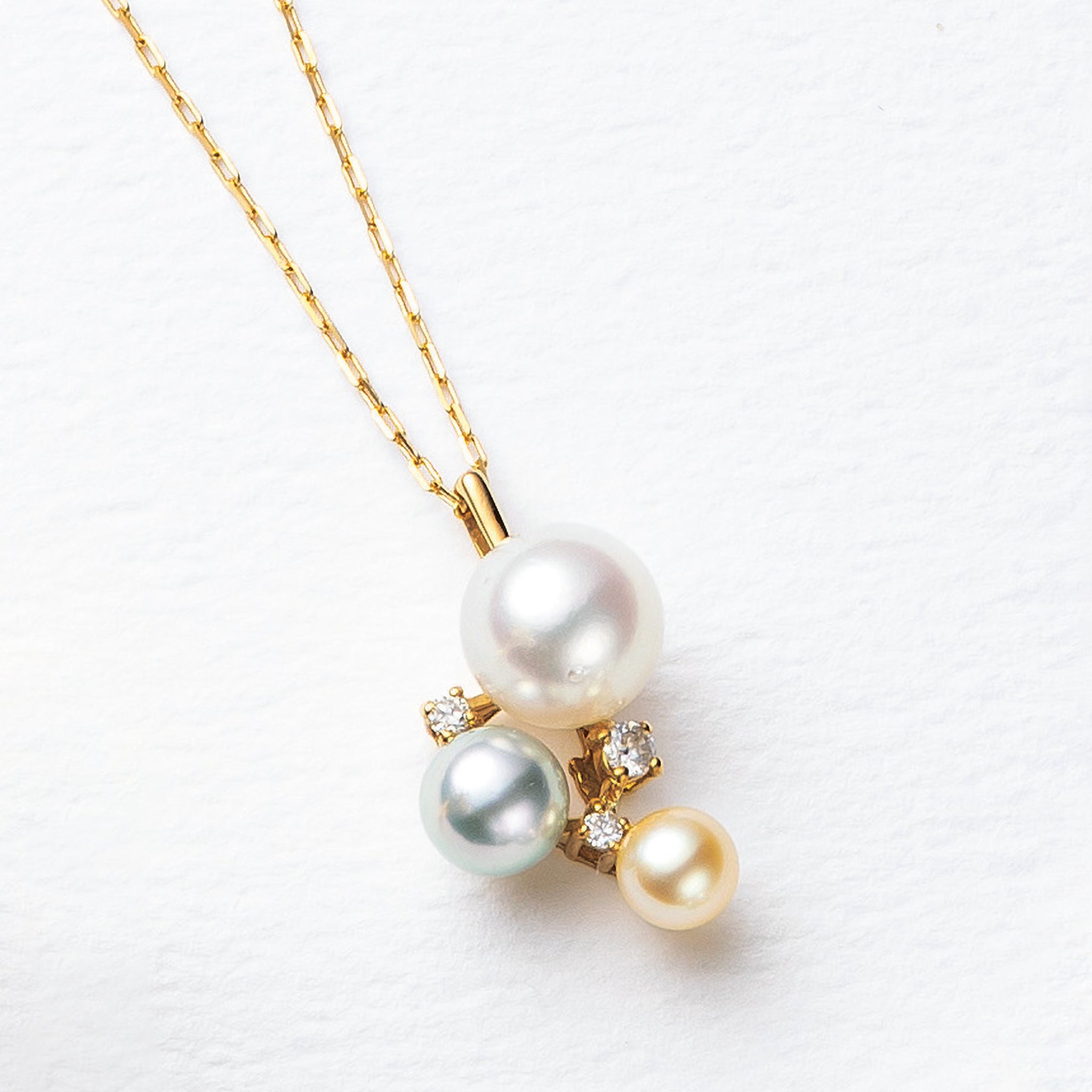 【限定5点】パール/ダイヤモンド K18ネックレス(アコヤ真珠/6月誕生石)《25V02802》