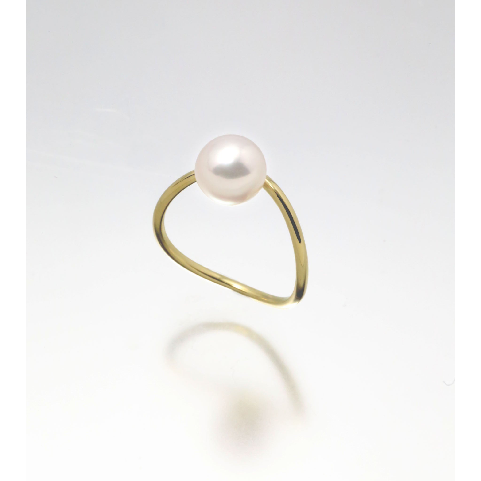 パール K18リング(アコヤ真珠/7.5mm/6月誕生石)《25V02806》