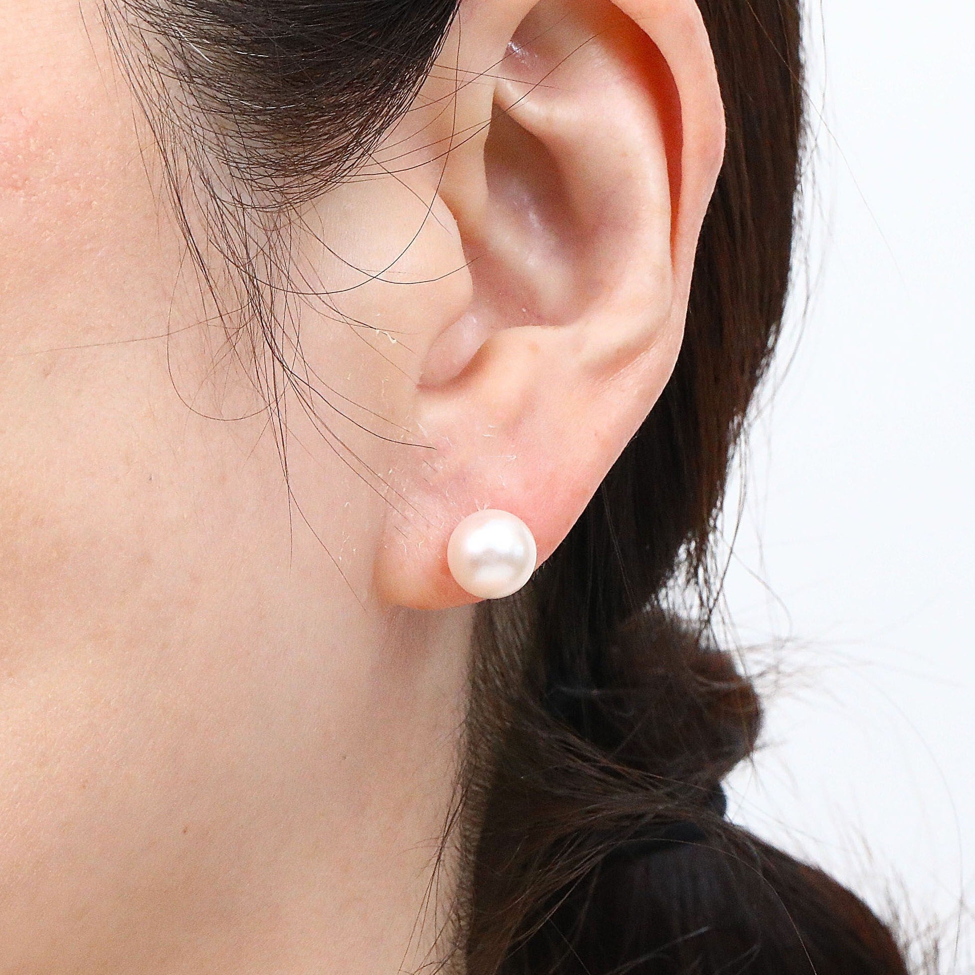 パール K18ピアス(アコヤ真珠/8.5mm/6月誕生石)《25V02901》