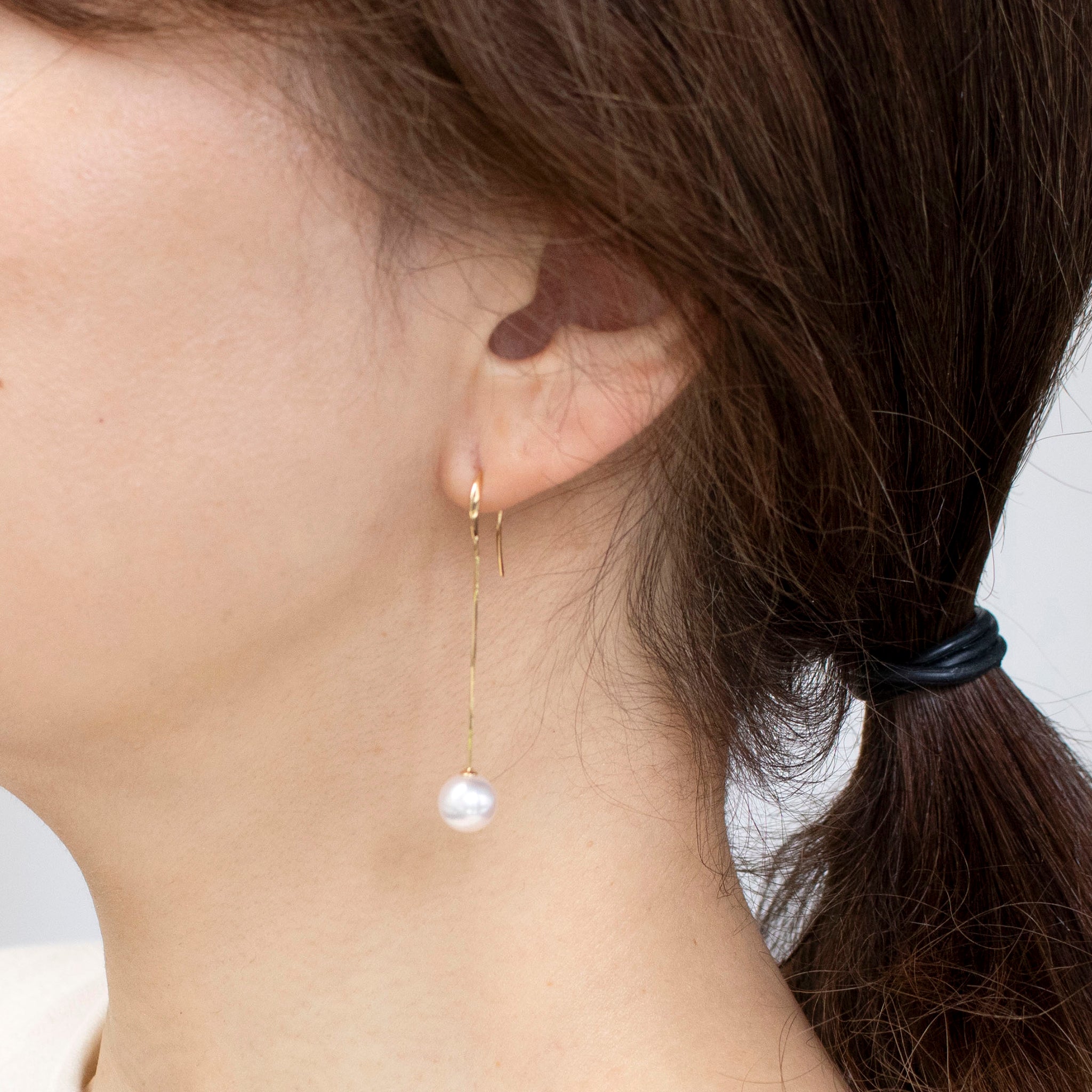 パール K18ピアス(アコヤ真珠/7.5mm/6月誕生石)《25V02906》