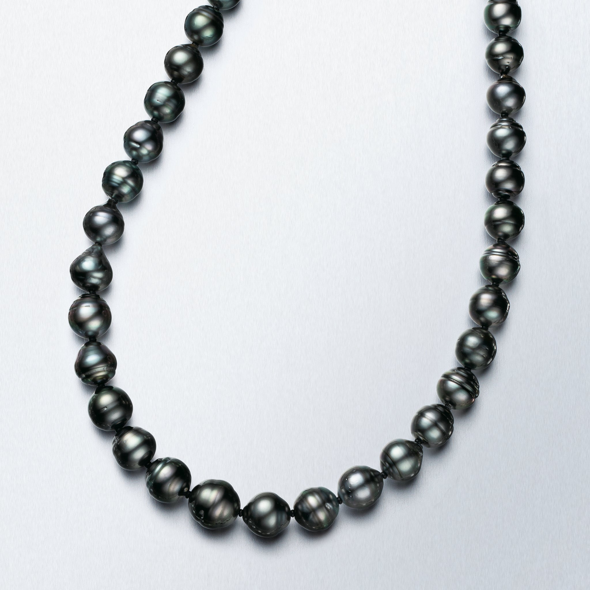 【限定6点】パール ネックレス(黒蝶/8〜11mm/バロック系/6月誕生石)《25V03108》