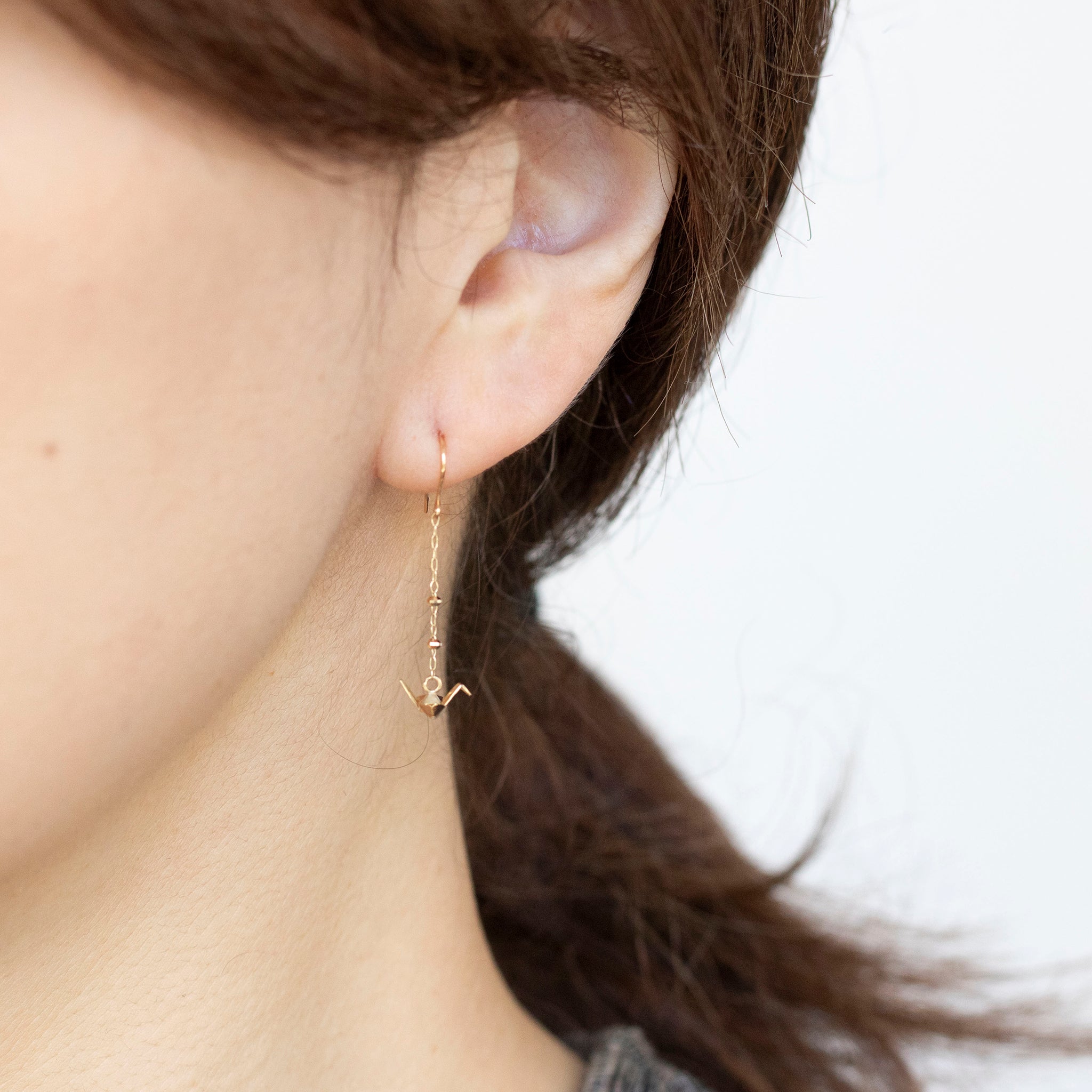 K10ピアス(折り鶴モチーフ)《25V03204》