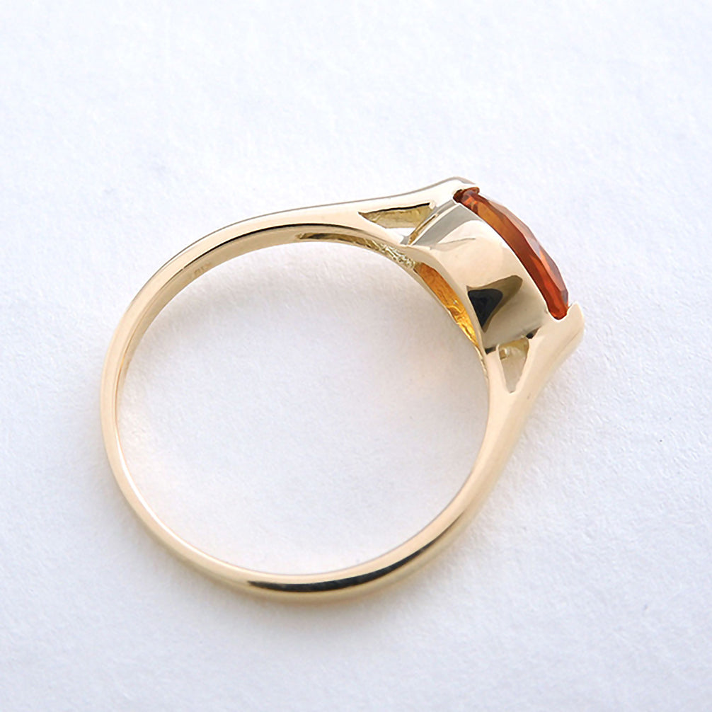 シトリン K18リング(11月誕生石)《25V03303》