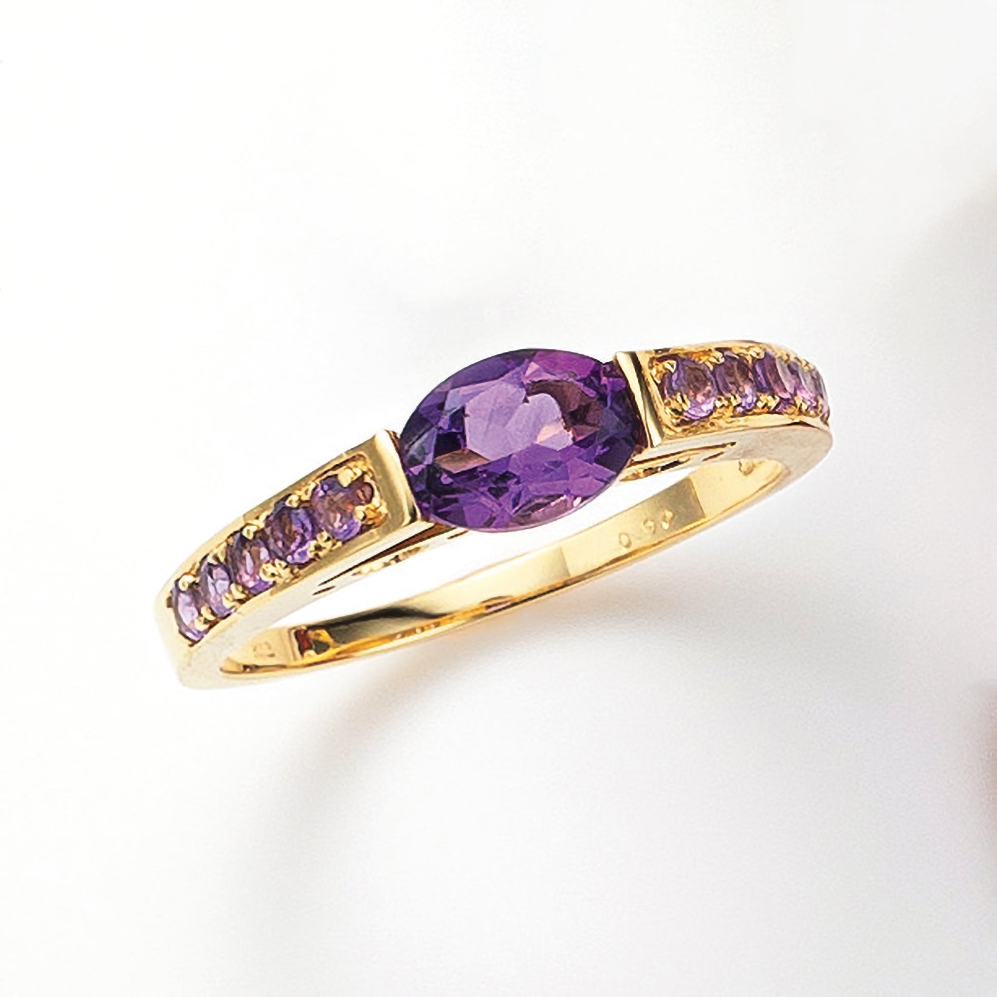 アメシスト K18リング(2月誕生石)《25V03304》