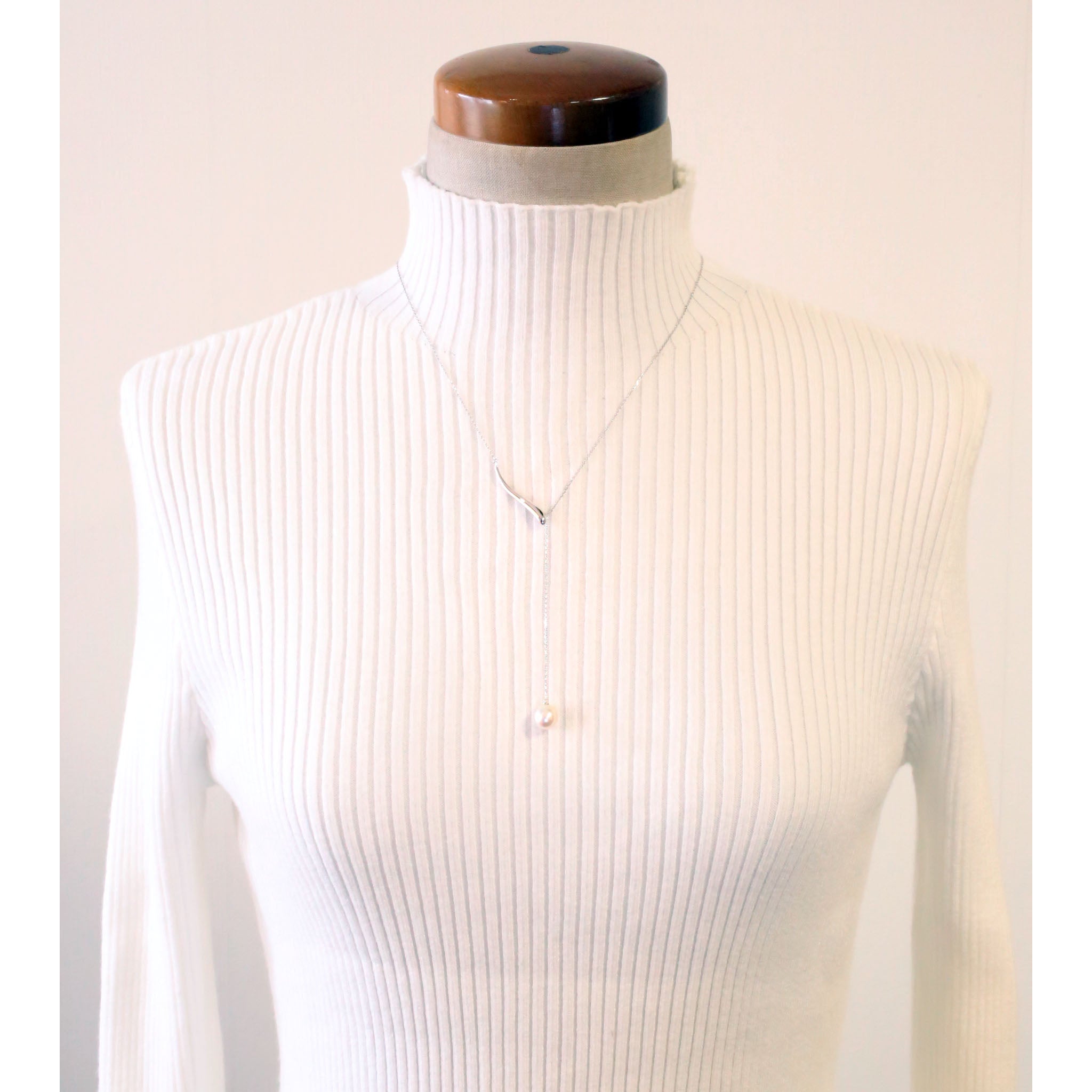 【限定6点】パール シルバーネックレス(白蝶真珠/8mm/6月誕生石)《25V03307》