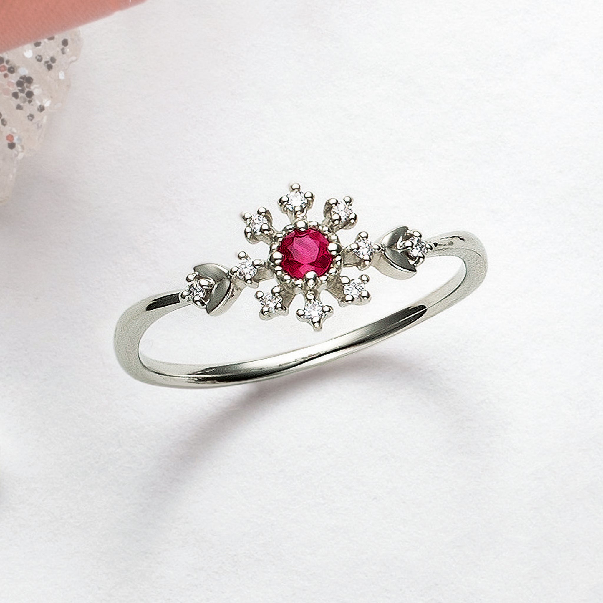 ルビー ダイヤモンド プラチナ リング 京セラ ルビー/ダイヤモンド