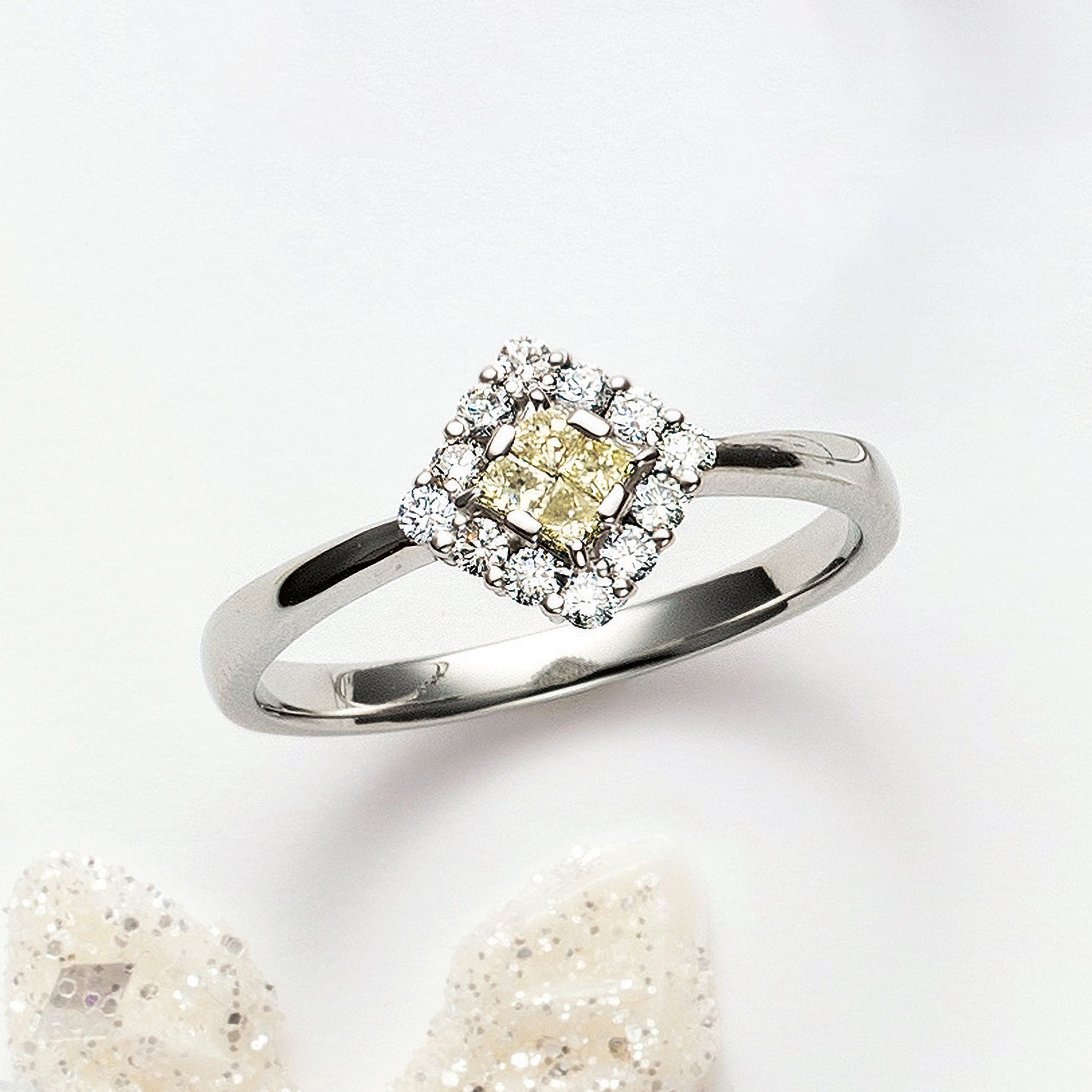 ダイヤモンド プラチナリング(4月誕生石)《25V03503》