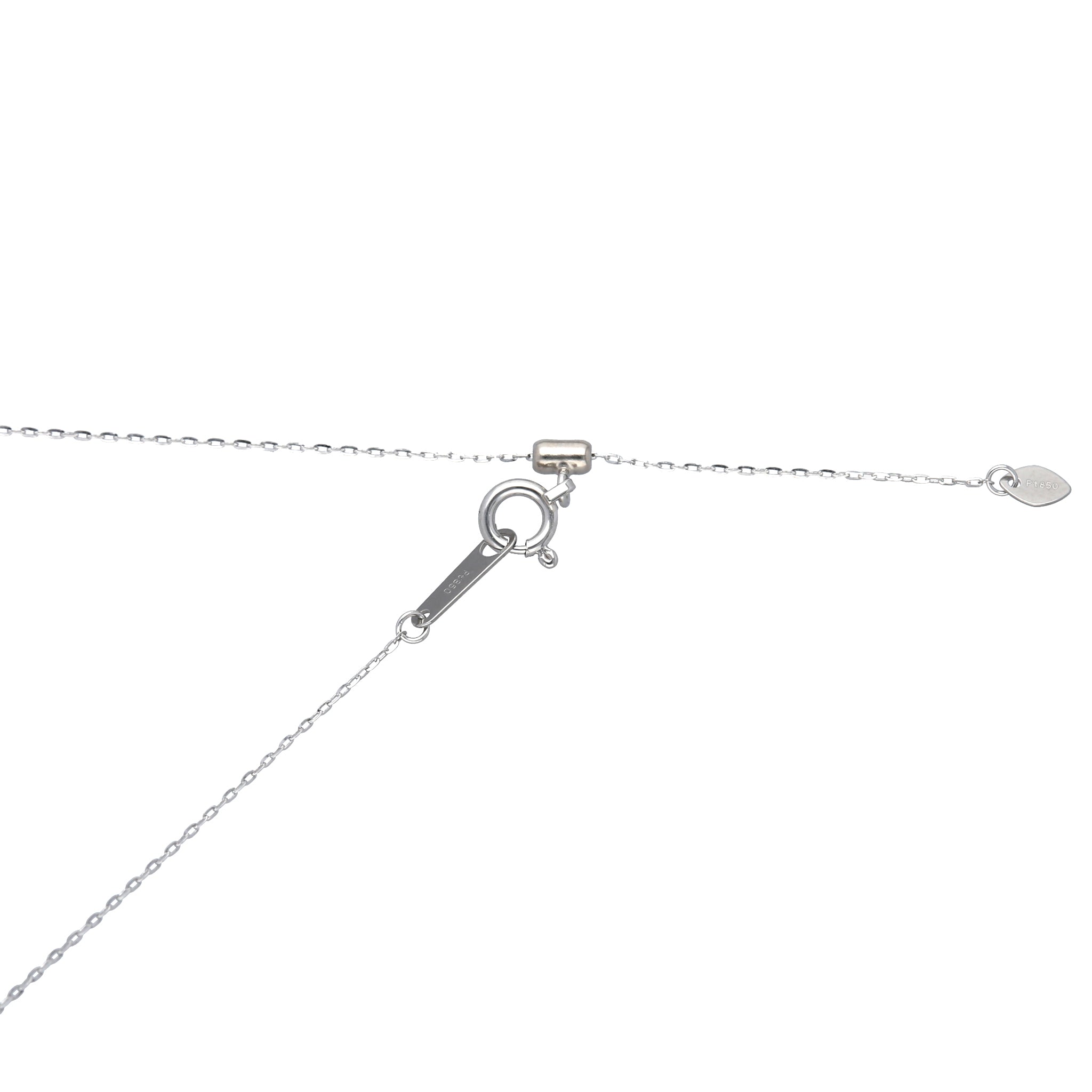 ダイヤモンド プラチナネックレス(4月誕生石)《25V03505》