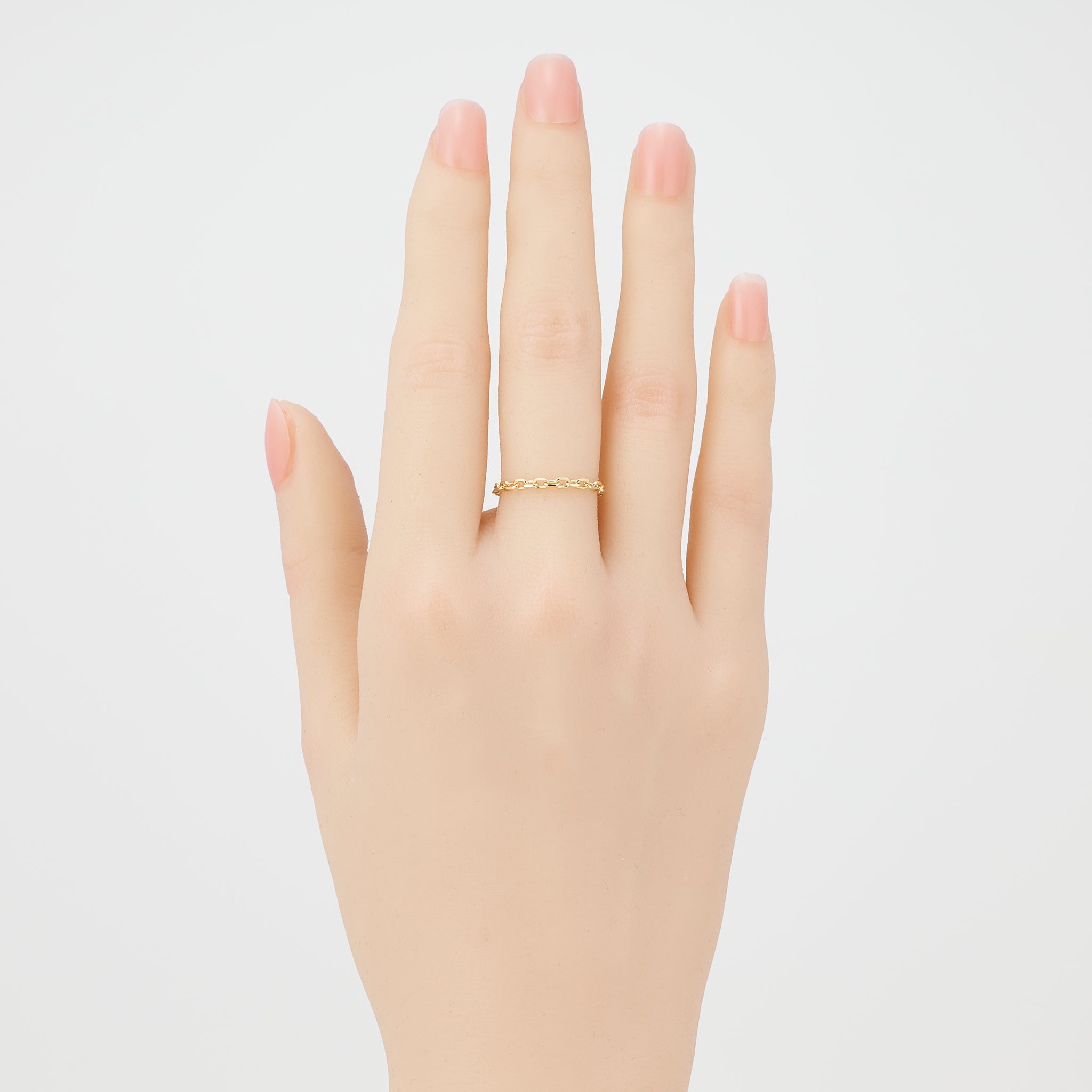 K18リング(チェーンモチーフ)《25V03604》