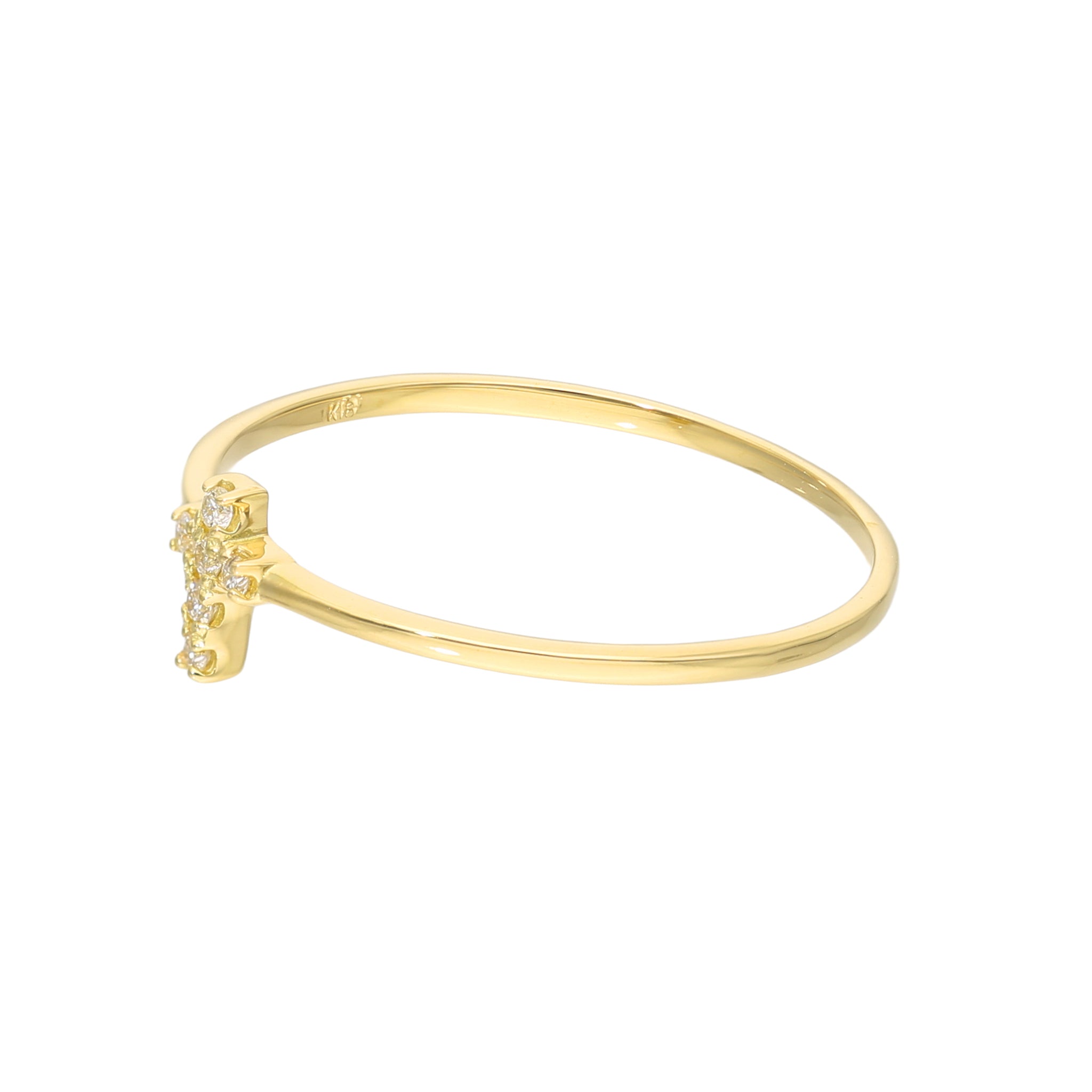 ダイヤモンド K18リング(4月誕生石)《25V03703》