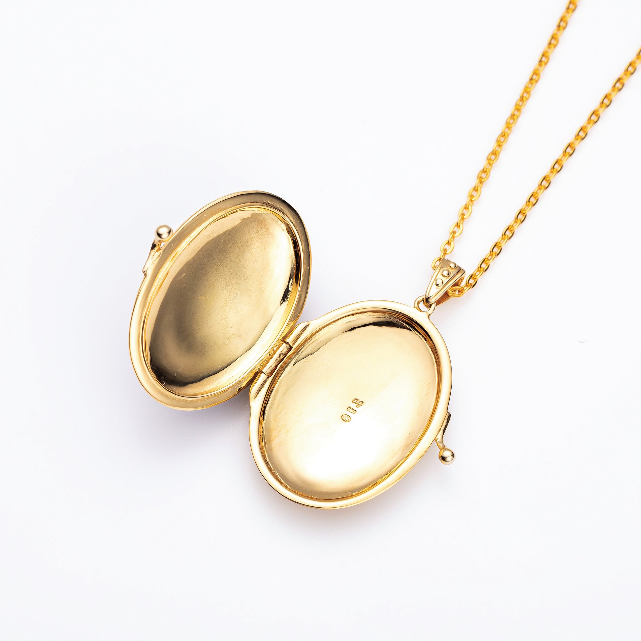 エナメル/パール シルバーネックレス(淡水真珠/ロケット/ロング/60cm)《25V03803》