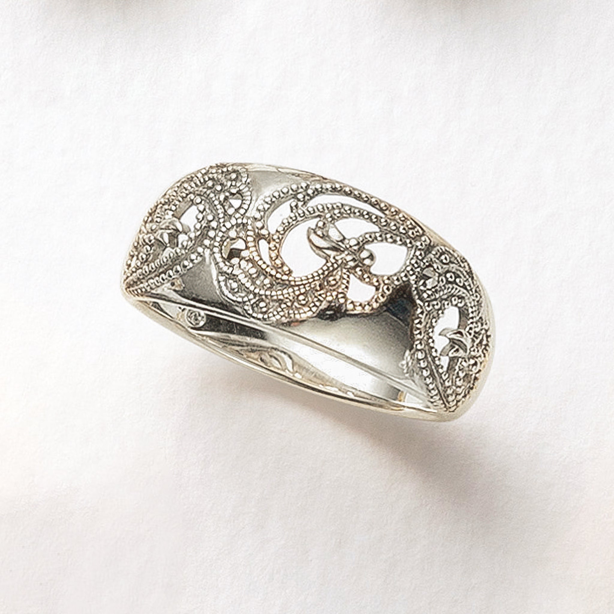 マルカジット シルバーリング(ミル打ち風)《25V03807》