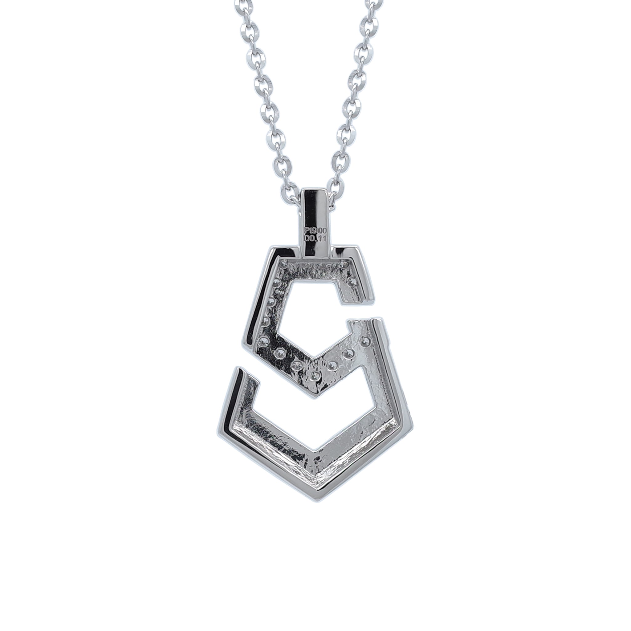 ダイヤモンド プラチナネックレス(4月誕生石/鑑別書付)《25V03902》