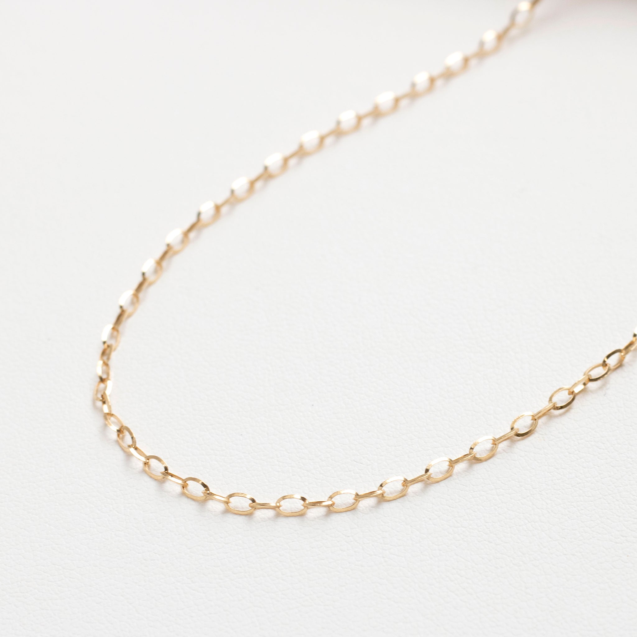 K18ネックレス(アズキチェーン/幅1.9mm/50cm)《25V03908》