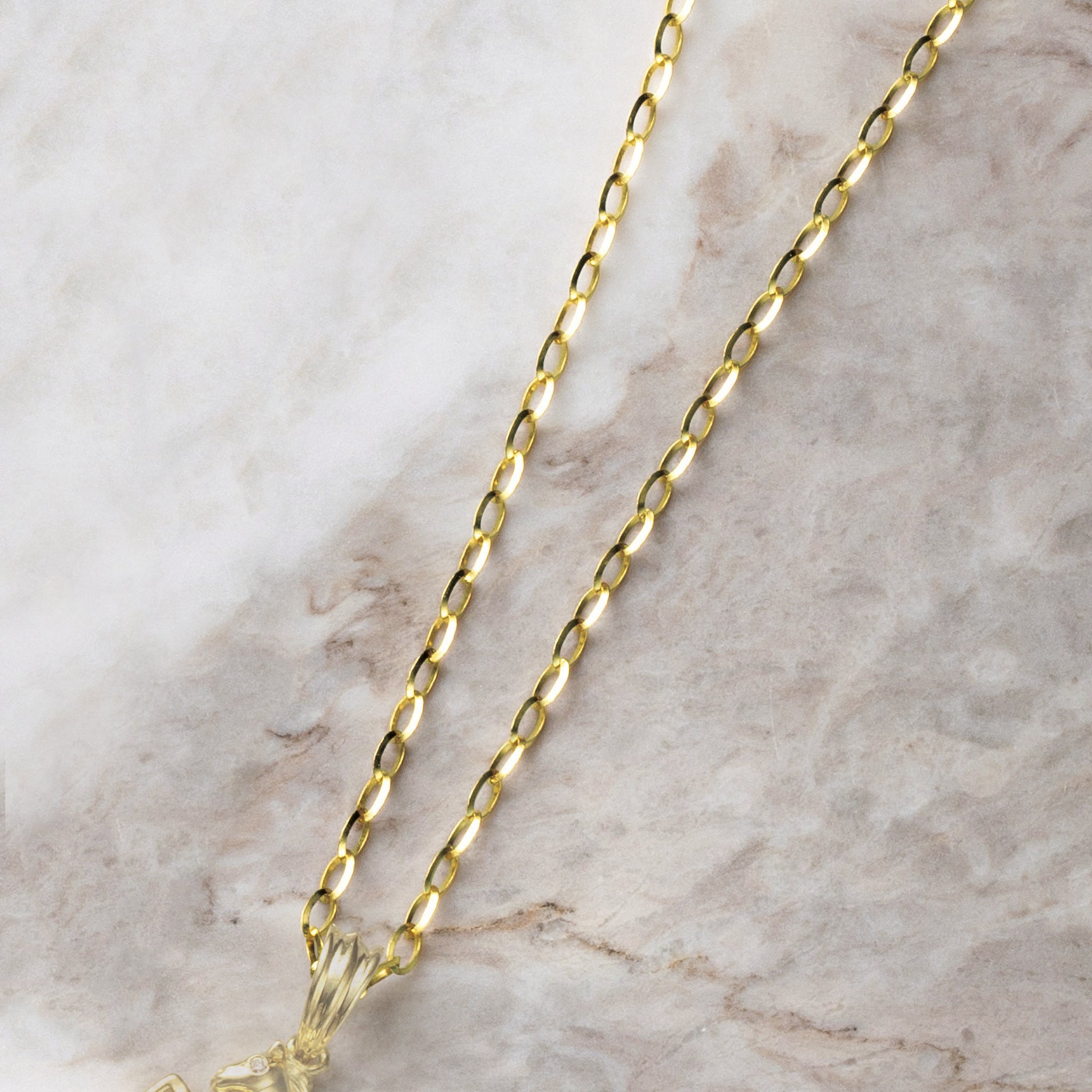 K18ネックレス(アズキチェーン/幅1.9mm/50cm)《25V03908》