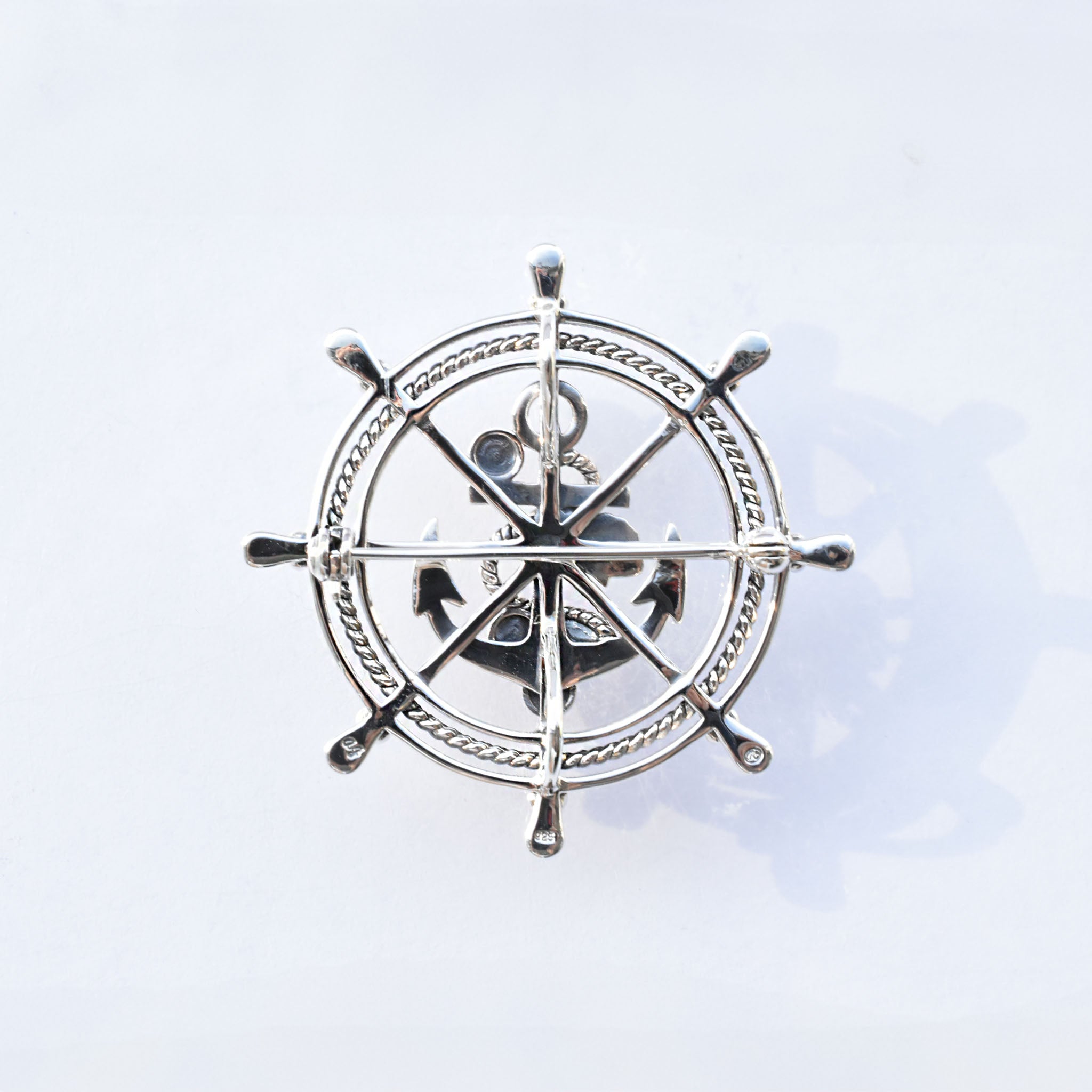 マルカジット シルバーブローチ兼ペンダントトップ(アンカー(錨)モチーフ)《25V03910》