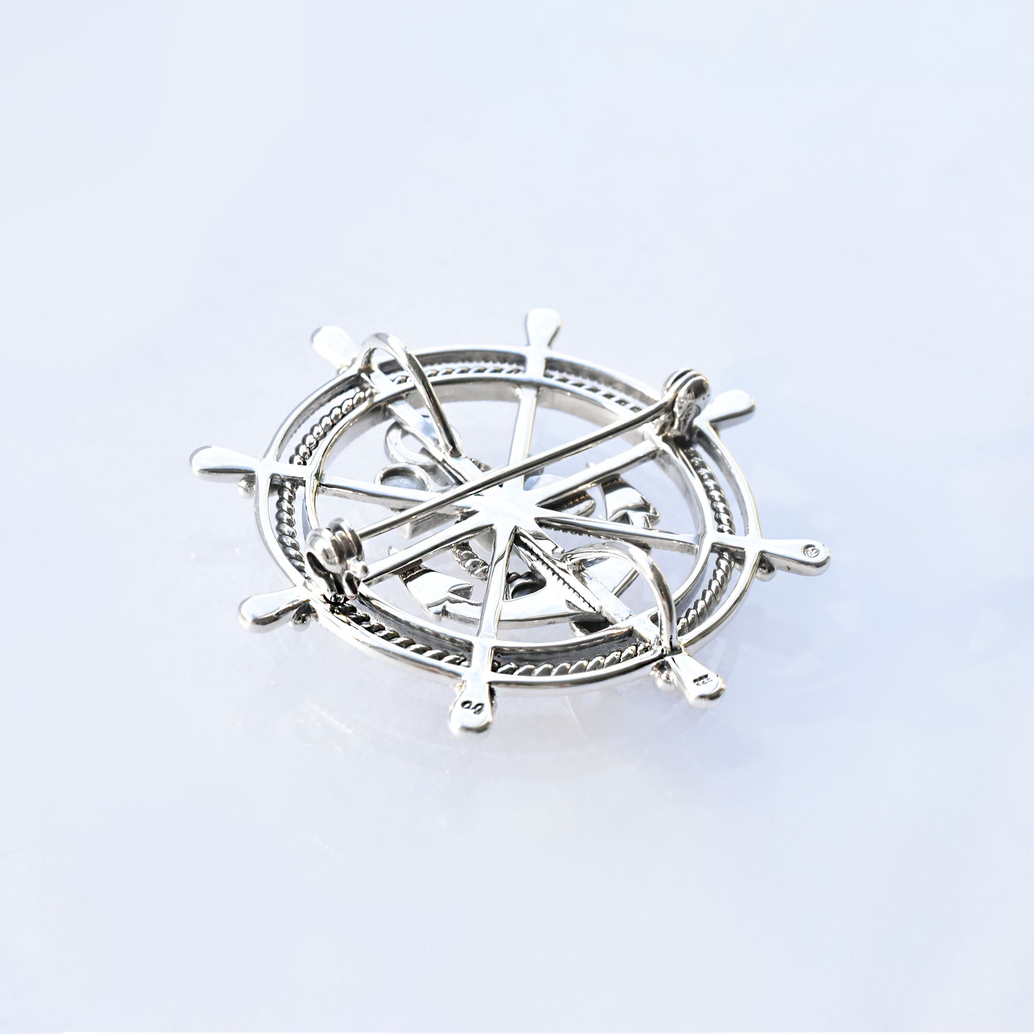 マルカジット シルバーブローチ兼ペンダントトップ(アンカー(錨)モチーフ)《25V03910》