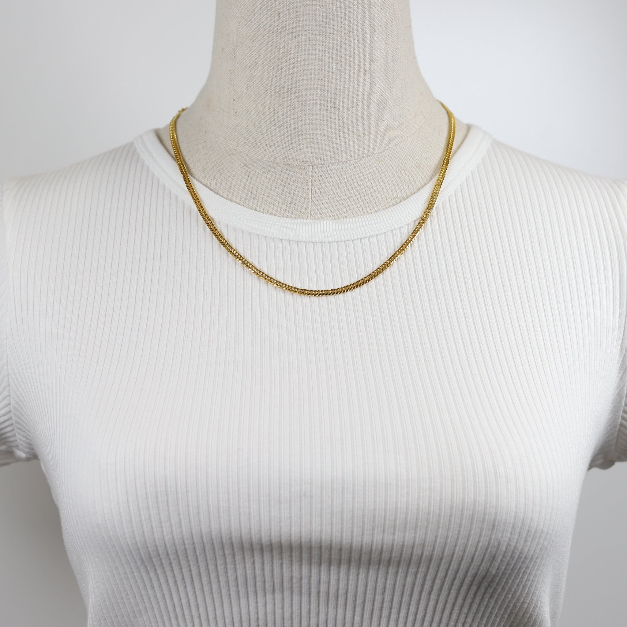 K24ネックレス(純金/喜平ダブル6面カット/造幣局品位刻印付/20g/50cm)《25V04103》