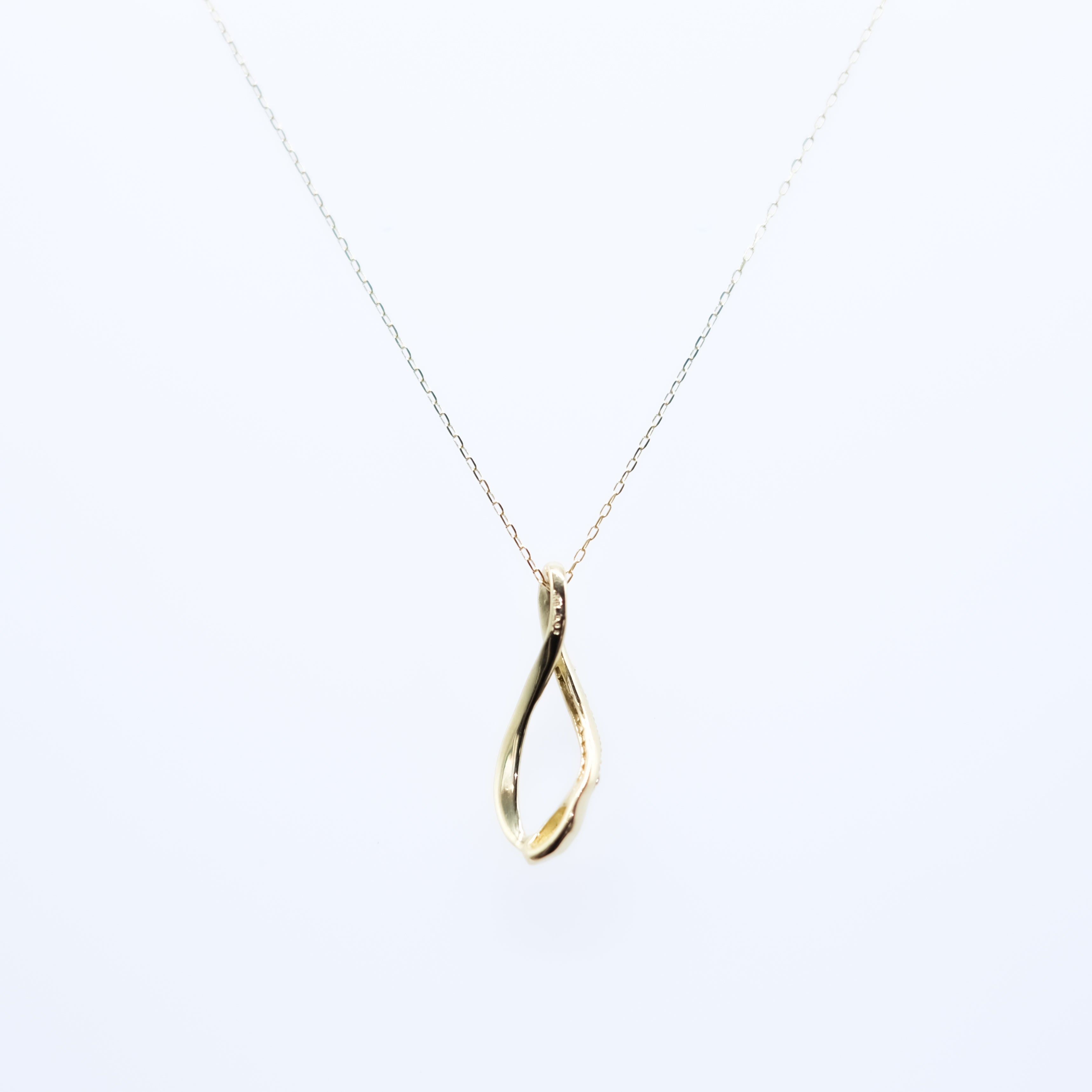 ダイヤモンド K18ネックレス(ヘビモチーフ/4月誕生石)《25V04203》