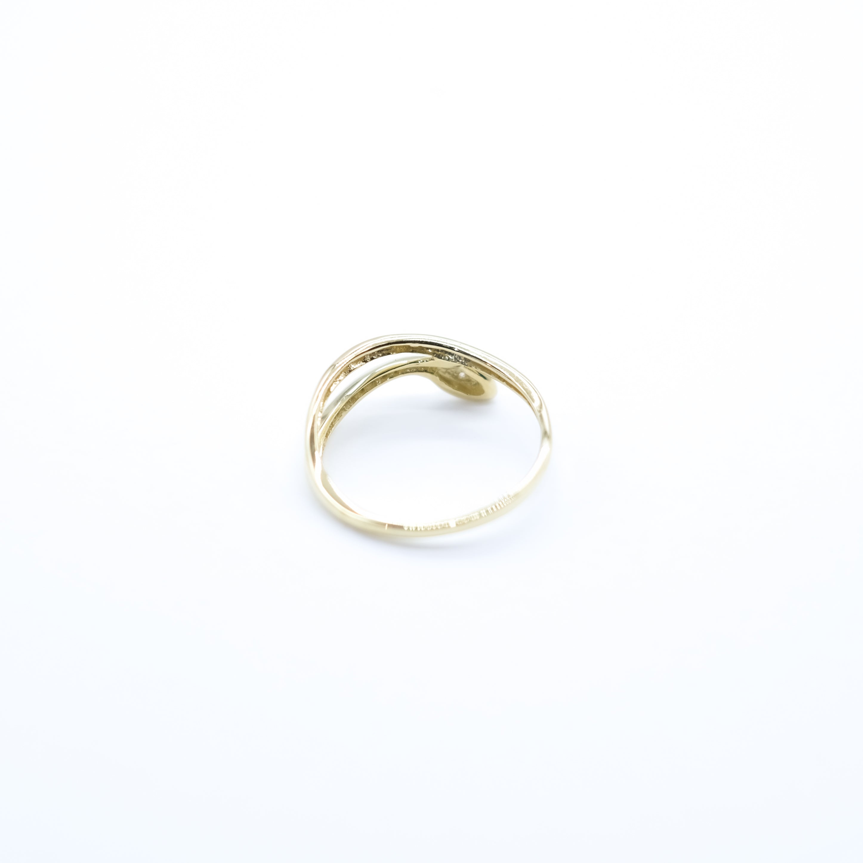 ダイヤモンド K18リング(ヘビモチーフ/4月誕生石)《25V04204》