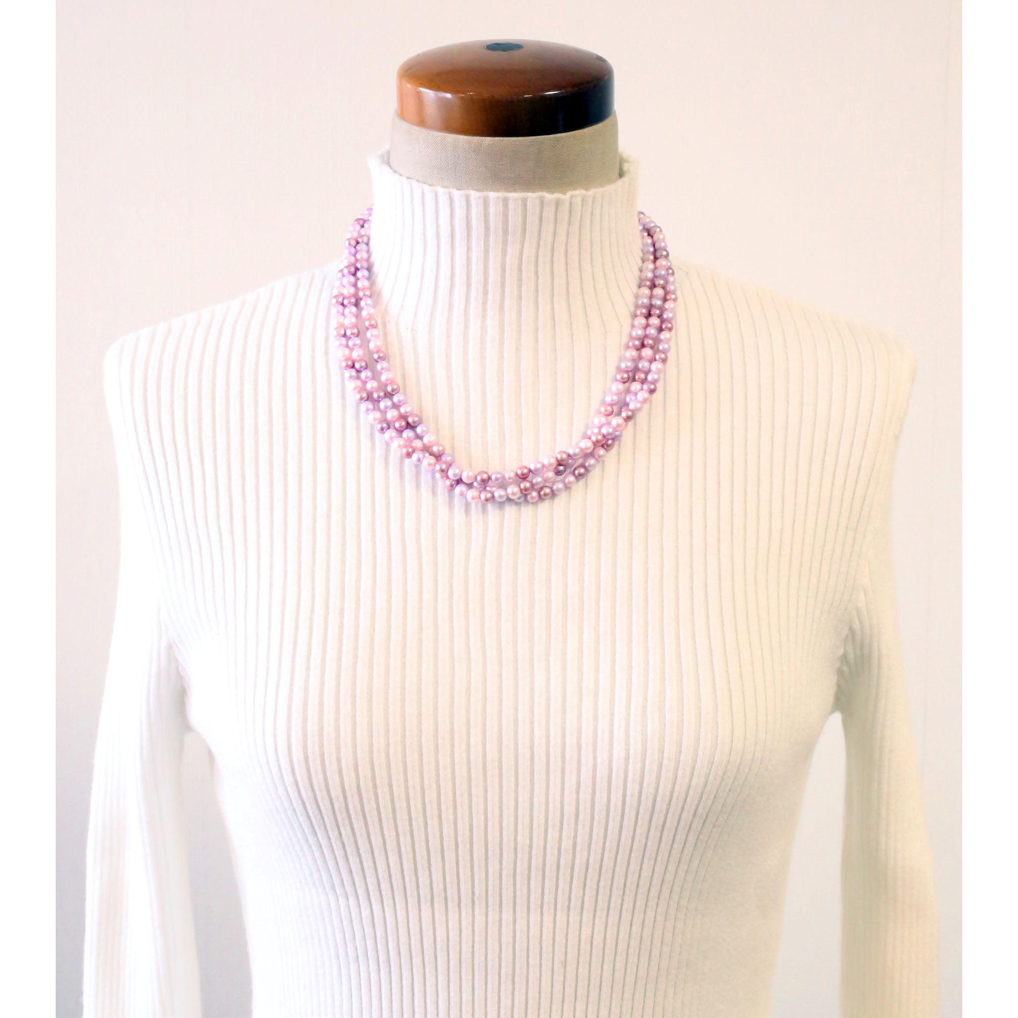 パール ネックレス(淡水真珠/5.5〜6mm/6月誕生石)《25V04701》