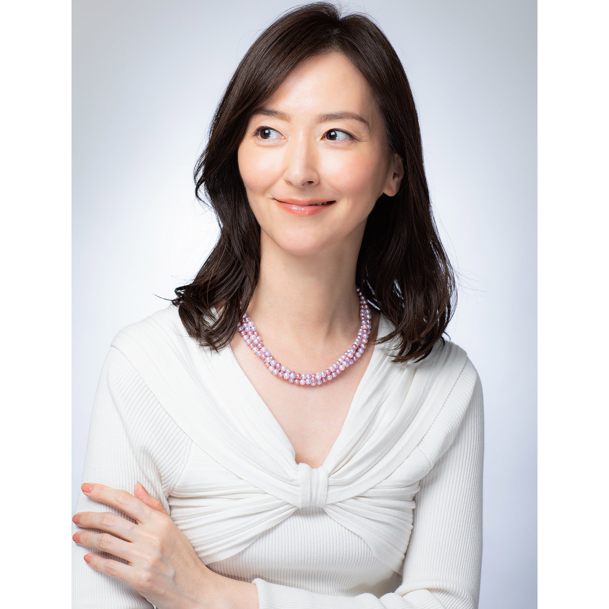 パール ネックレス(淡水真珠/5.5〜6mm/6月誕生石)《25V04701》