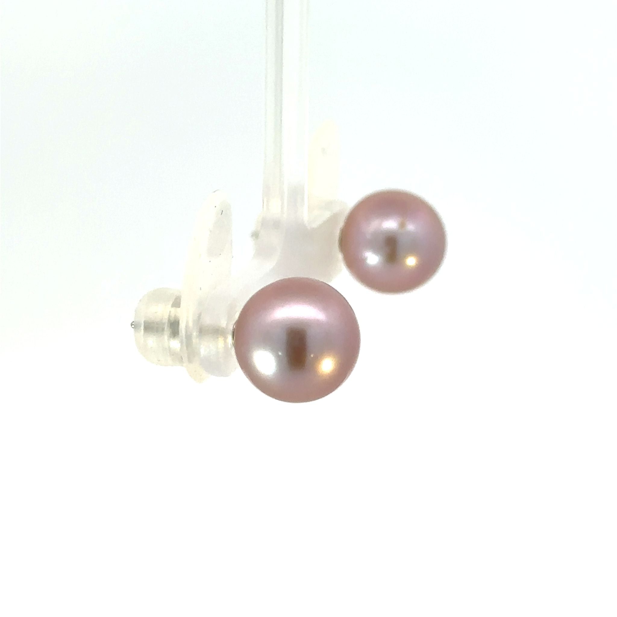 パール プラチナピアス(淡水真珠/11mm/ピンクパープル系/6月誕生石)《26A00204》