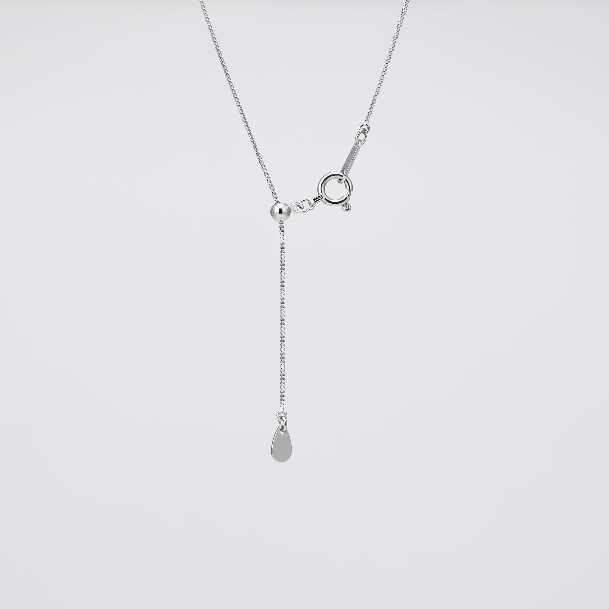 ダイヤモンド プラチナネックレス(クローバーモチーフ/4月誕生石)《26A00308》