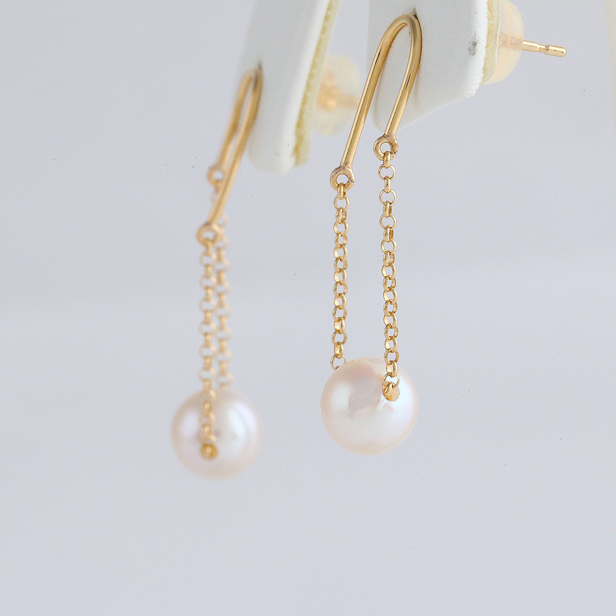 パール K18ピアス(アコヤ真珠/6月誕生石)《26A00401》