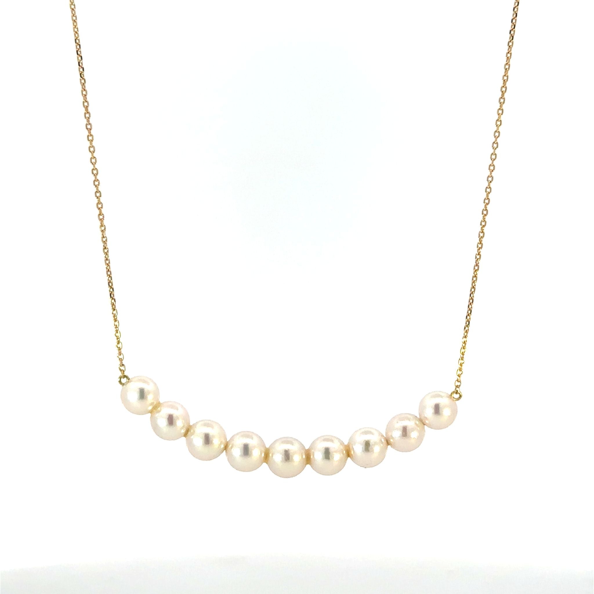 パール K18ネックレス(アコヤ真珠/6月誕生石)《26A00402》