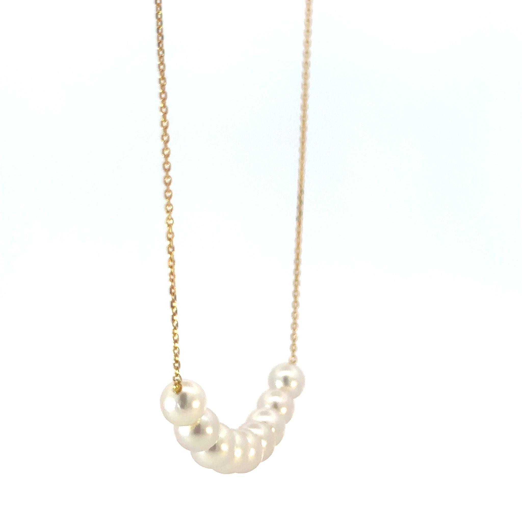 パール K18ネックレス(アコヤ真珠/6月誕生石)《26A00402》