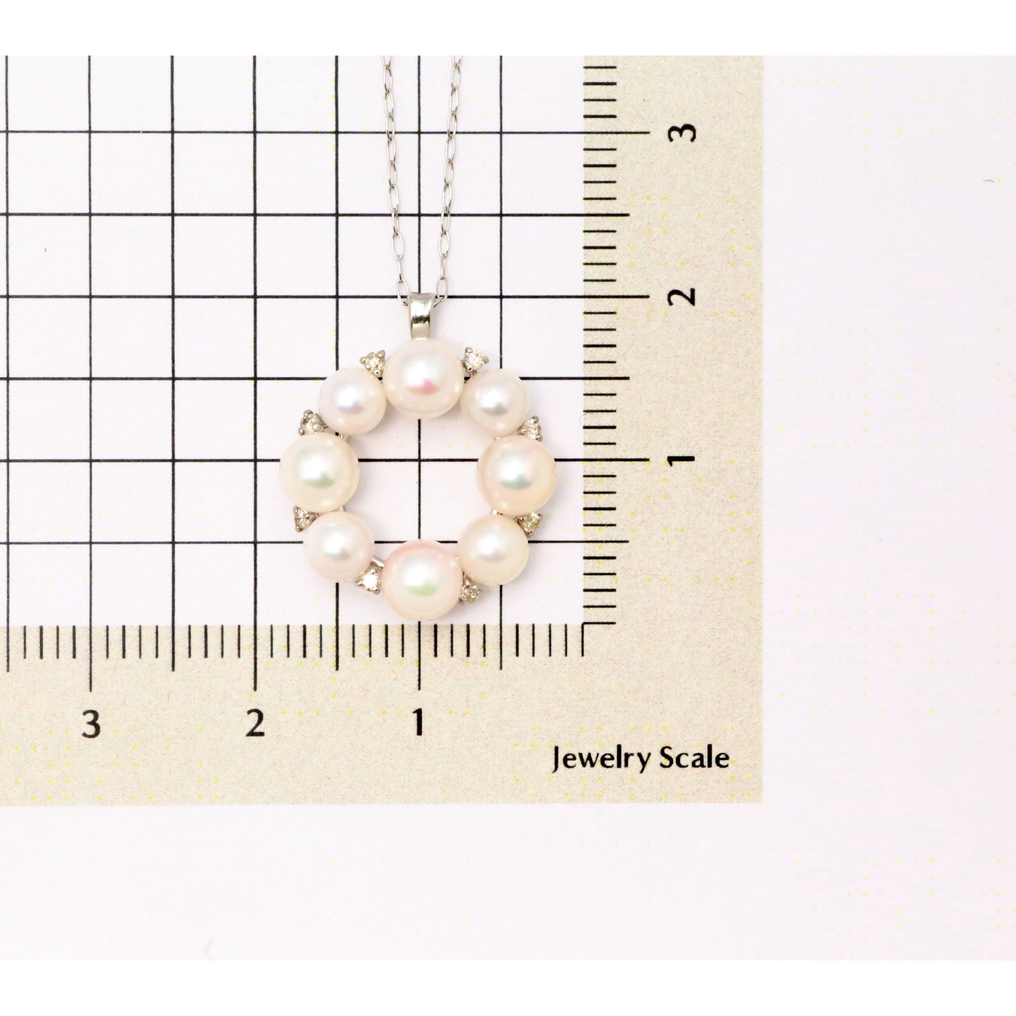 パール プラチナネックレス(アコヤ真珠/6月誕生石)《26A00403》