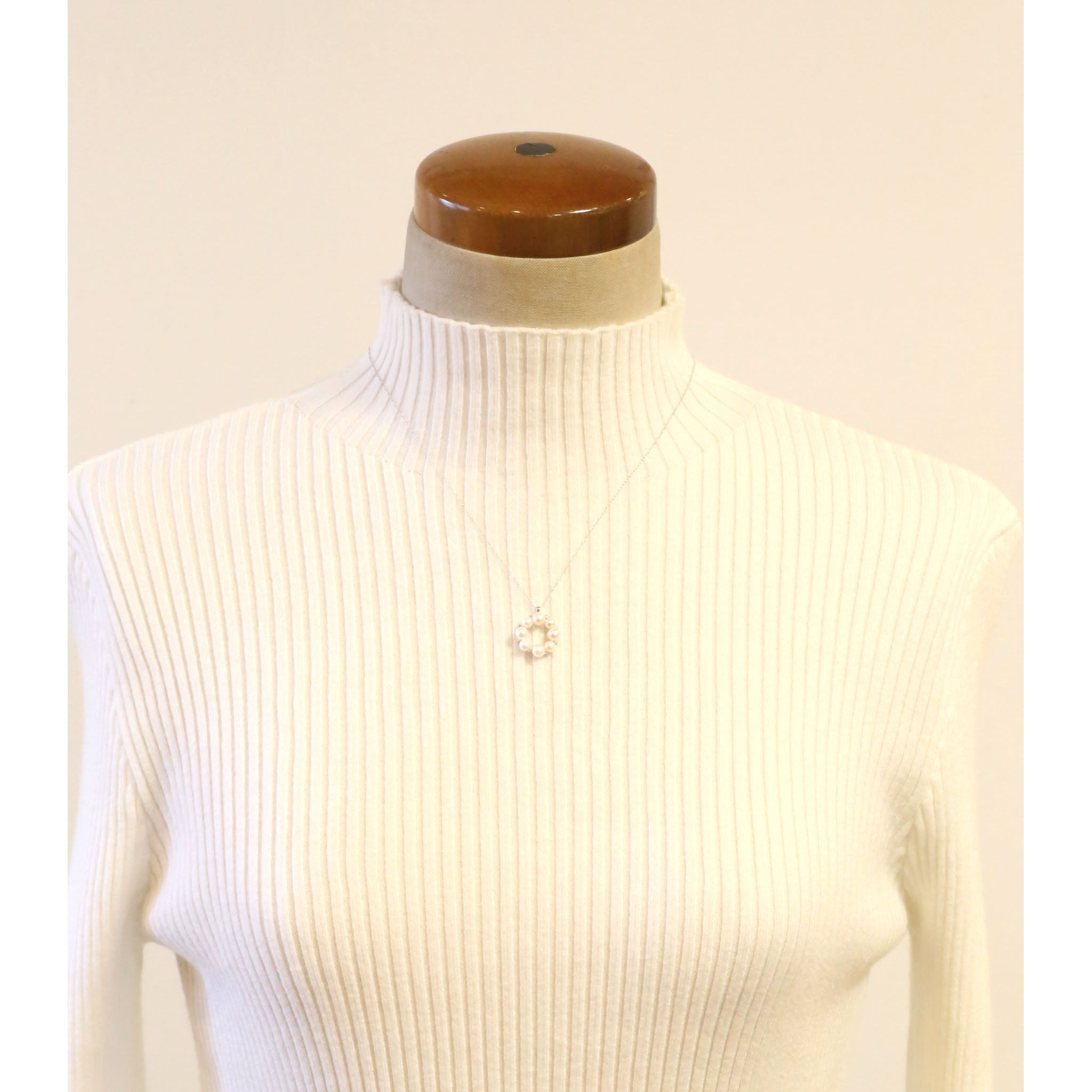 パール プラチナネックレス(アコヤ真珠/6月誕生石)《26A00403》