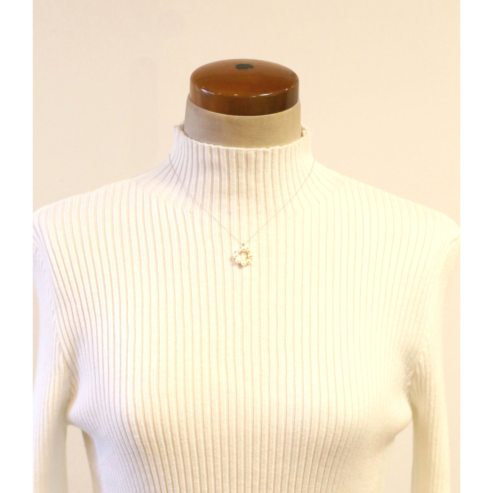 パール プラチナネックレス(アコヤ真珠/6月誕生石)《26A00403》