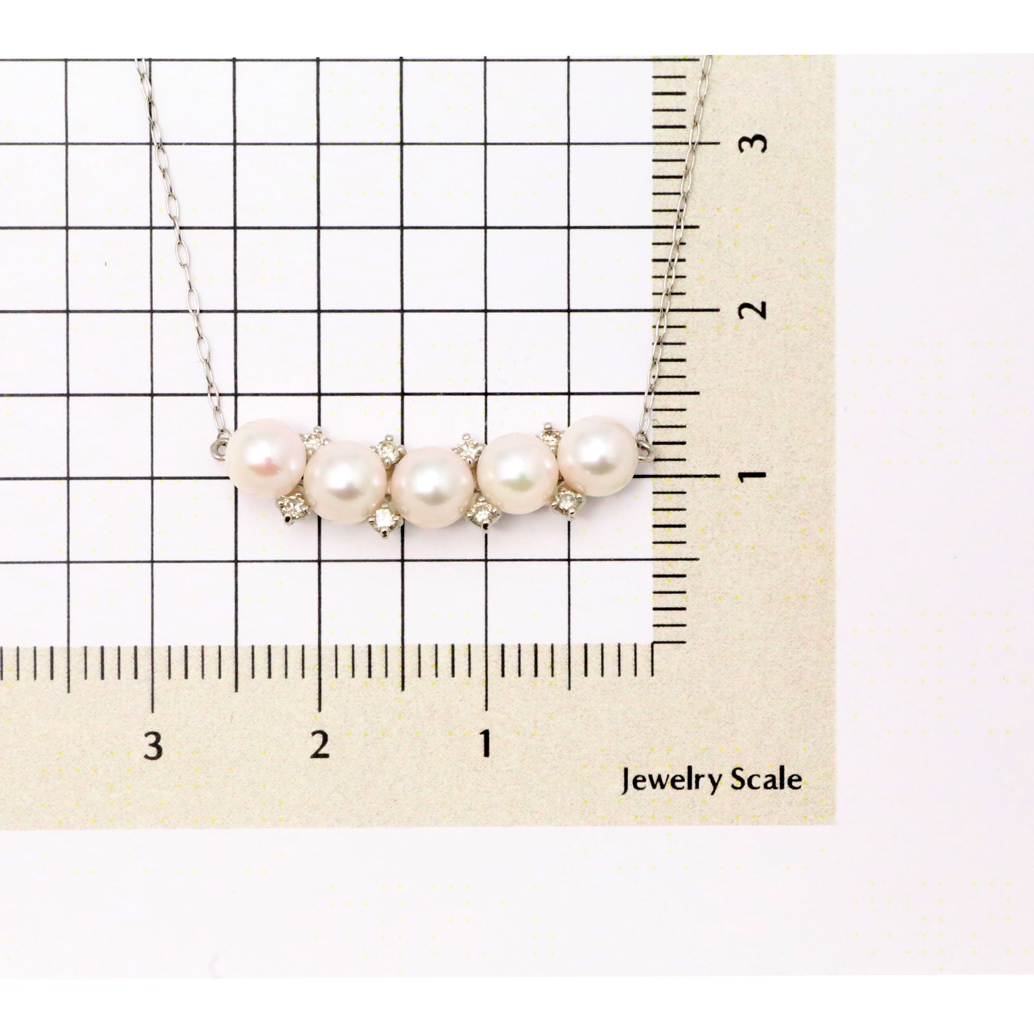 パール プラチナネックレス(アコヤ真珠/6月誕生石)《26A00404》