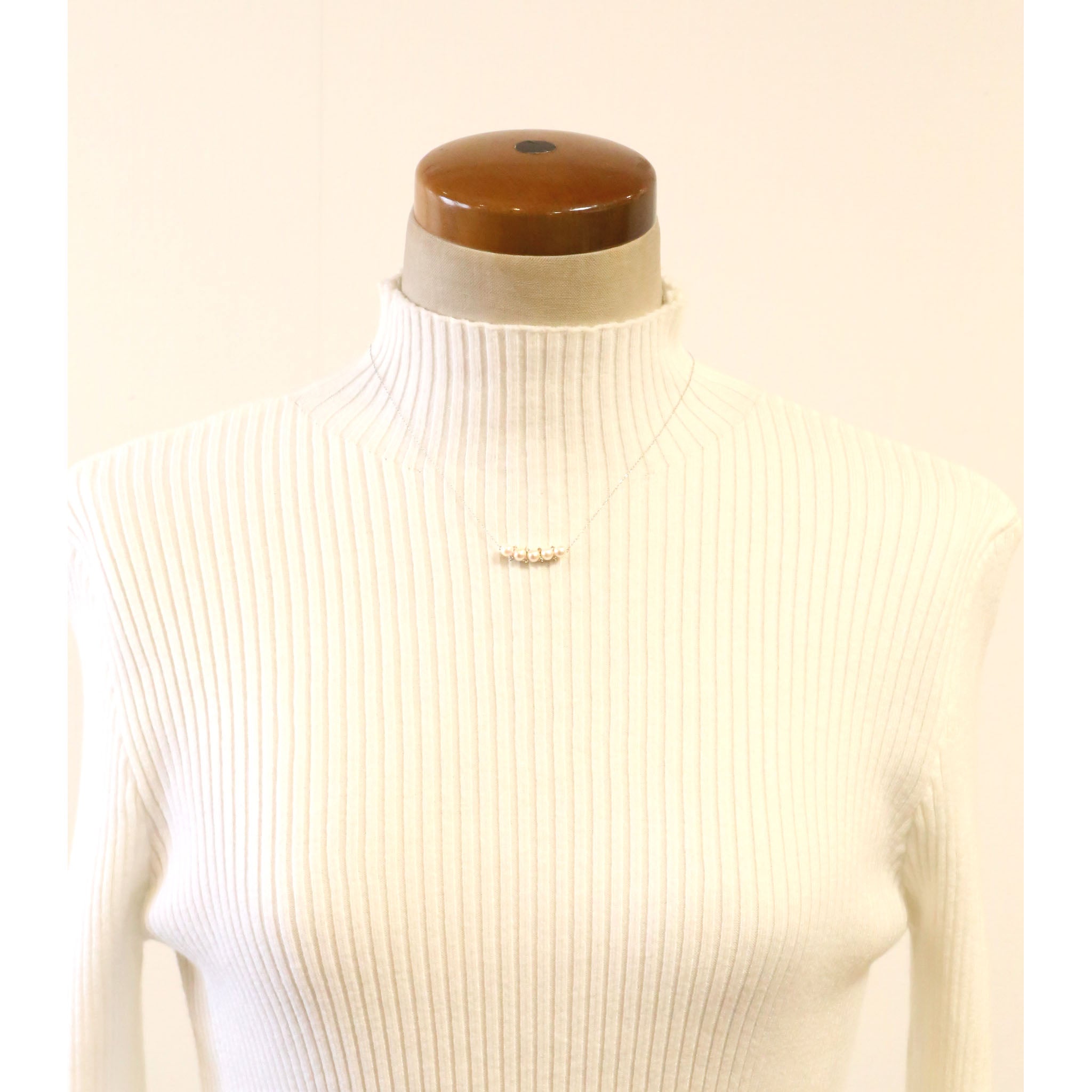 パール プラチナネックレス(アコヤ真珠/6月誕生石)《26A00404》