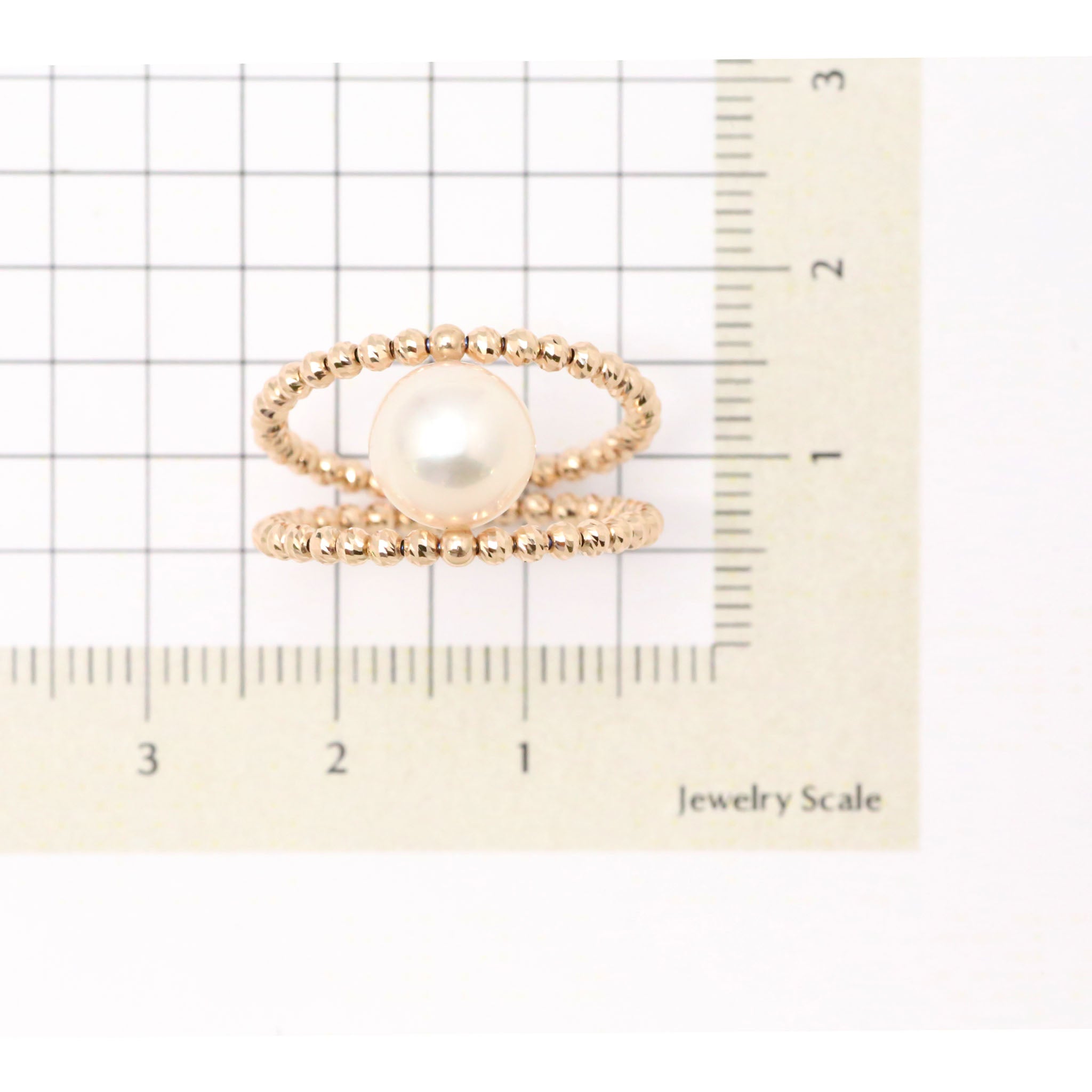 パール K18リング(アコヤ真珠/フリーサイズ/6月誕生石)《26A00406》