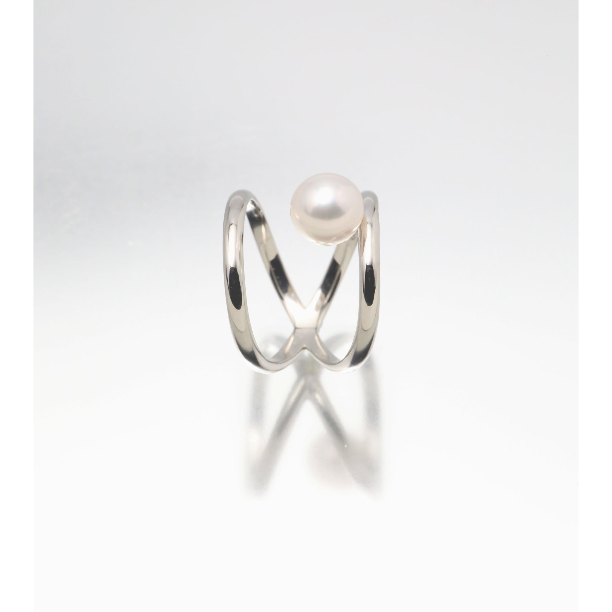 パール プラチナリング(アコヤ真珠/6月誕生石)《26A00407》