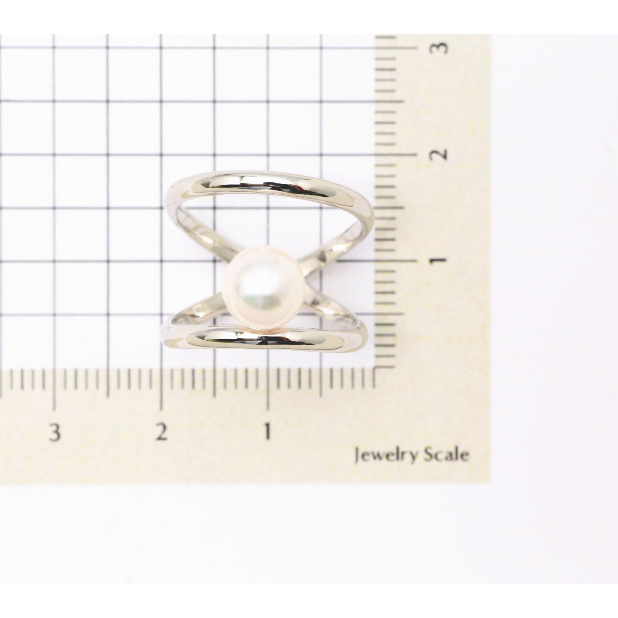 パール プラチナリング(アコヤ真珠/6月誕生石)《26A00407》