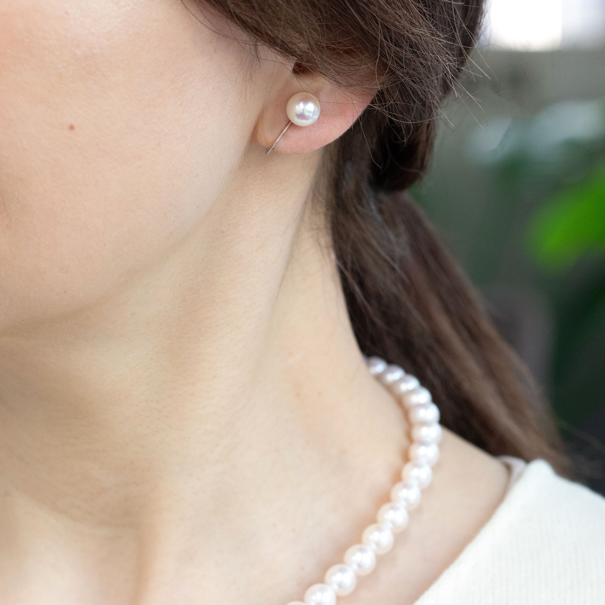 【限定5点】パール ネックレス&ピアス(アコヤ真珠/7.5mm/6月誕生石/鑑別書付)《26A00409ーP》