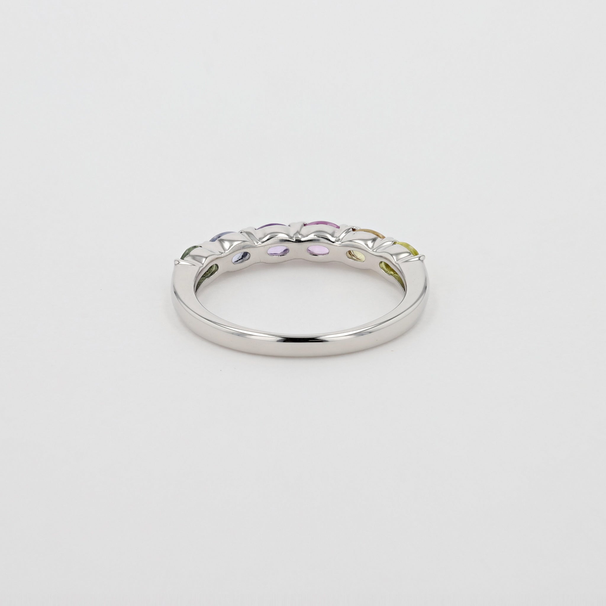 サファイア プラチナリング(マルチカラー/9月誕生石)《26A00604》