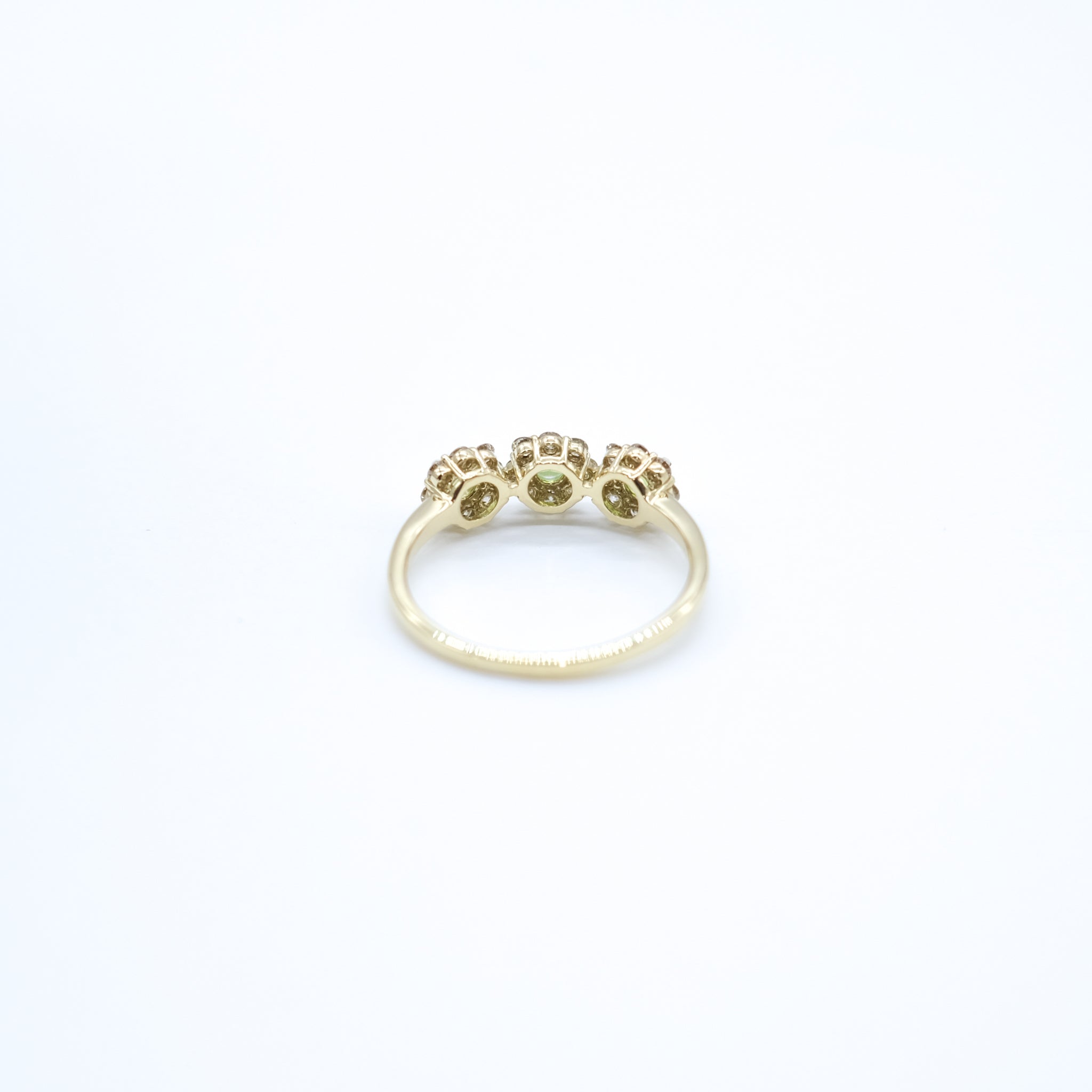 デマントイドガーネット/ダイヤモンド K18リング(1月誕生石)《26A00702》